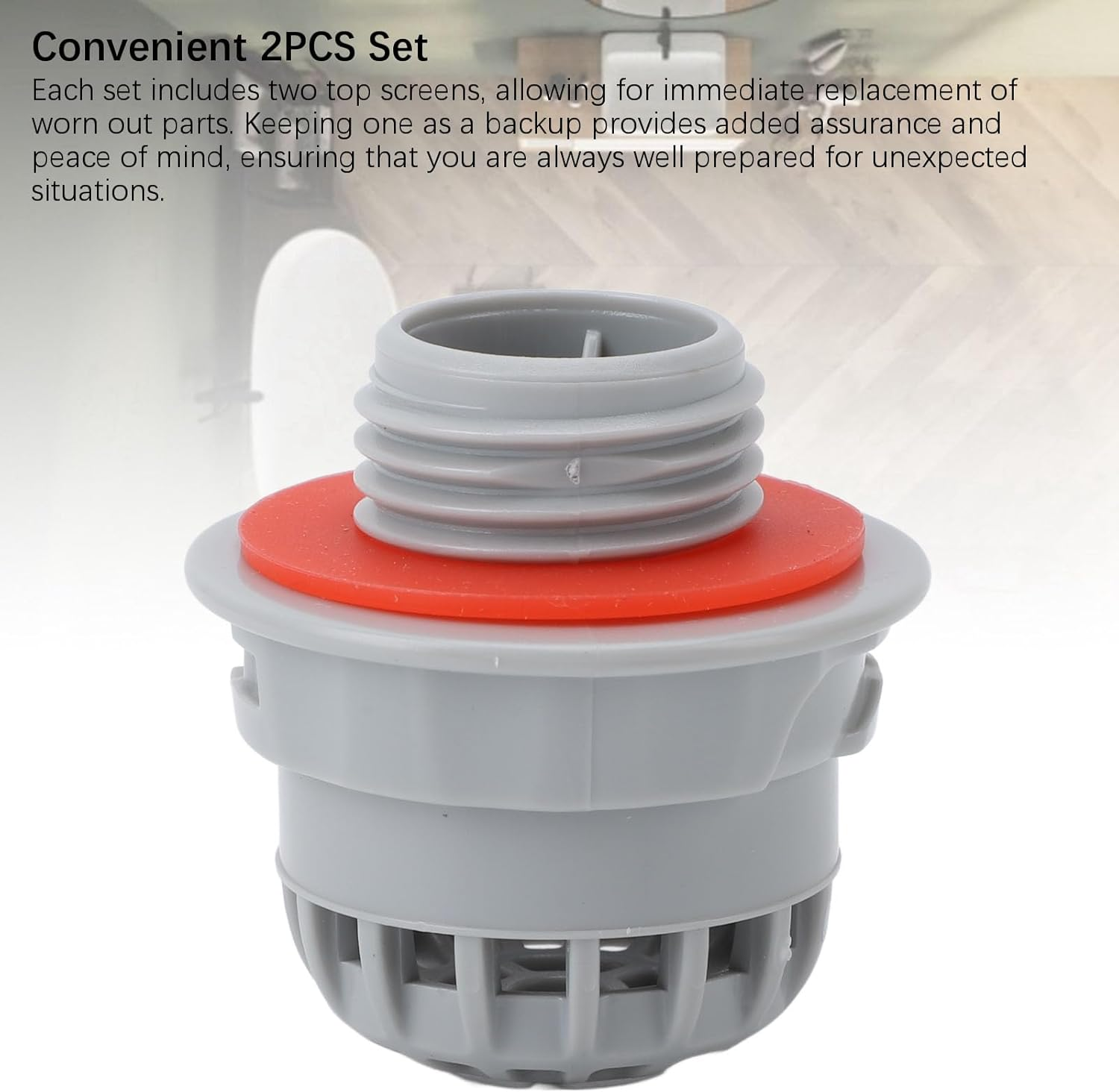 Top Debris Screen Filter P05346 Replacement, PVC Male Thread G3/4 Top Debris Screen Strainer Replacement P05346 for Pool Hot Tub Spa, 2Pcs image number 3