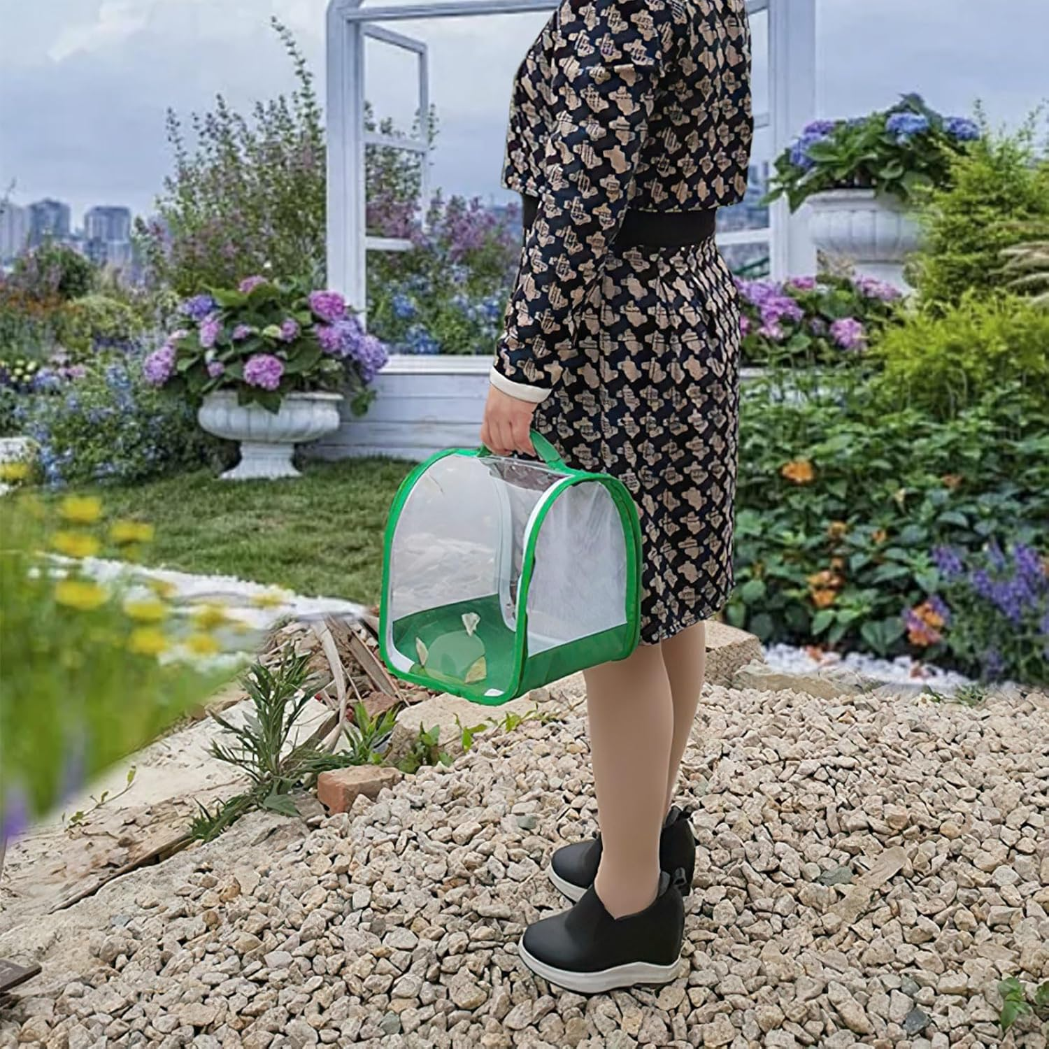 Insect Enclosure,Stick Insect Enclosure,Butterfly House for Caterpillars,Mesh Butterfly Habitat Cage,Butterfly Mesh Cage,Collapsible Insect Mesh Cage for Science Education,Caterpillar Enclosure image number 4