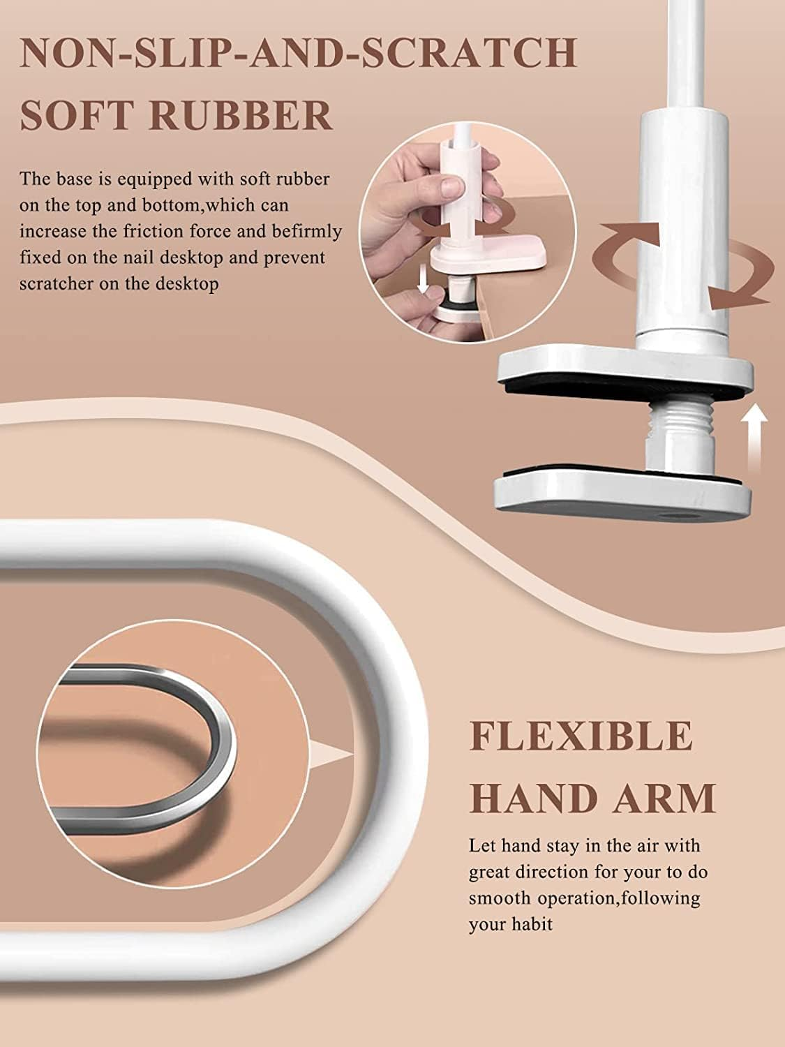 LIONVISON Practice Hand for Acrylic Nails, Nail Tips Never Fall off Practice,Fingers Break Fake Practice,Flexible Movable Practicing Supplies