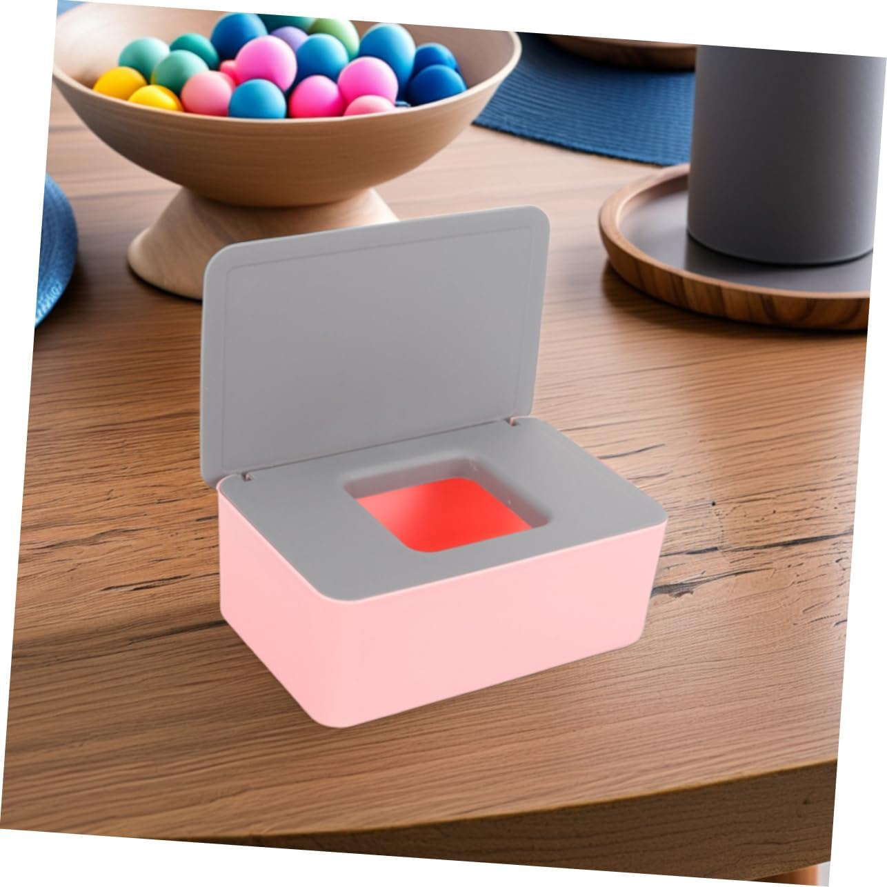 2Pcs Wet Tissue Case Portable Wipes Dispensers Refillable Wipe Holder Elegant Seal for Home Travel image number 1