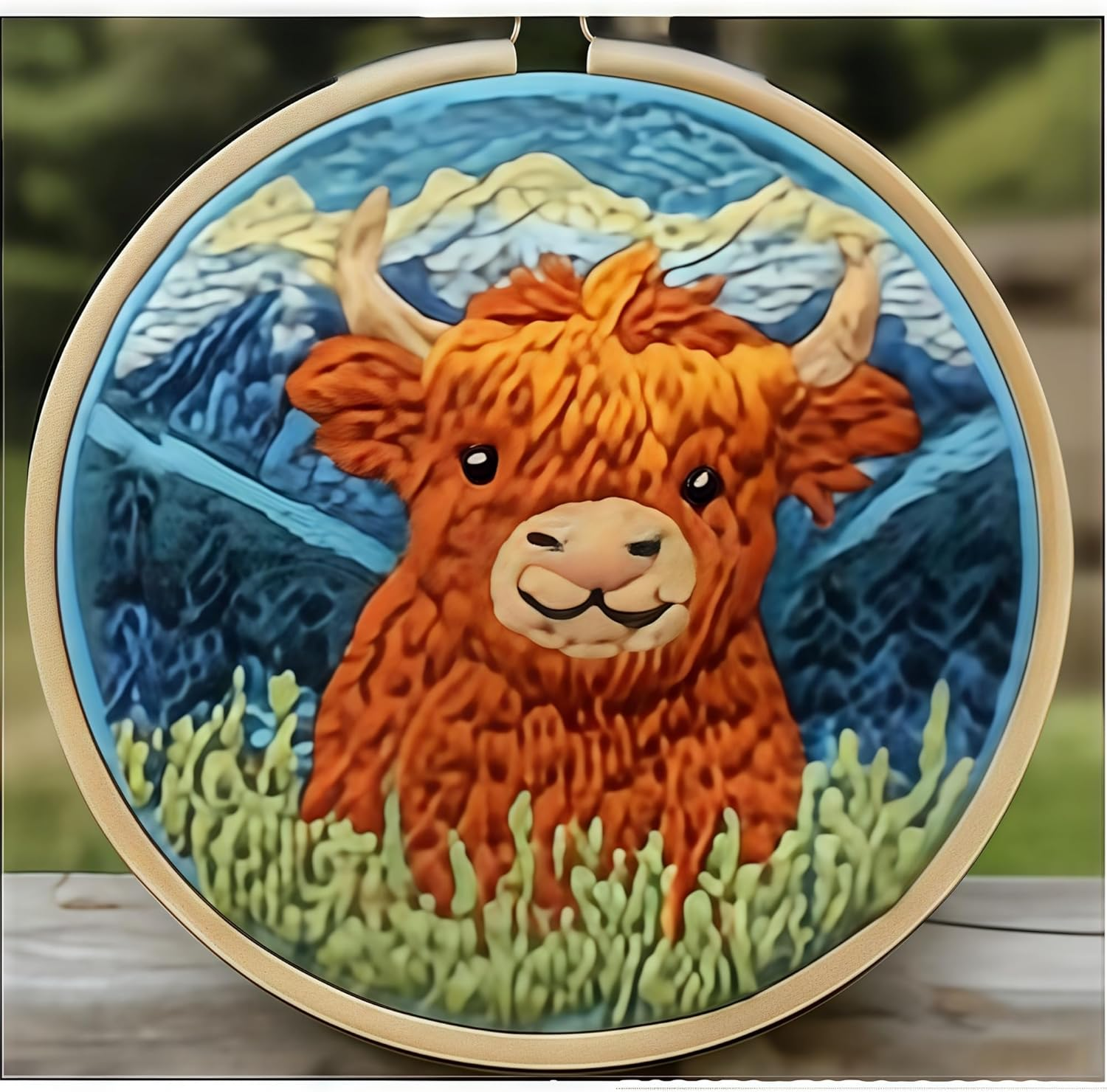 Baychon Punch Needle Kits Adults Beginner, Punch Embroidery Kit (Calf 2) image number 2