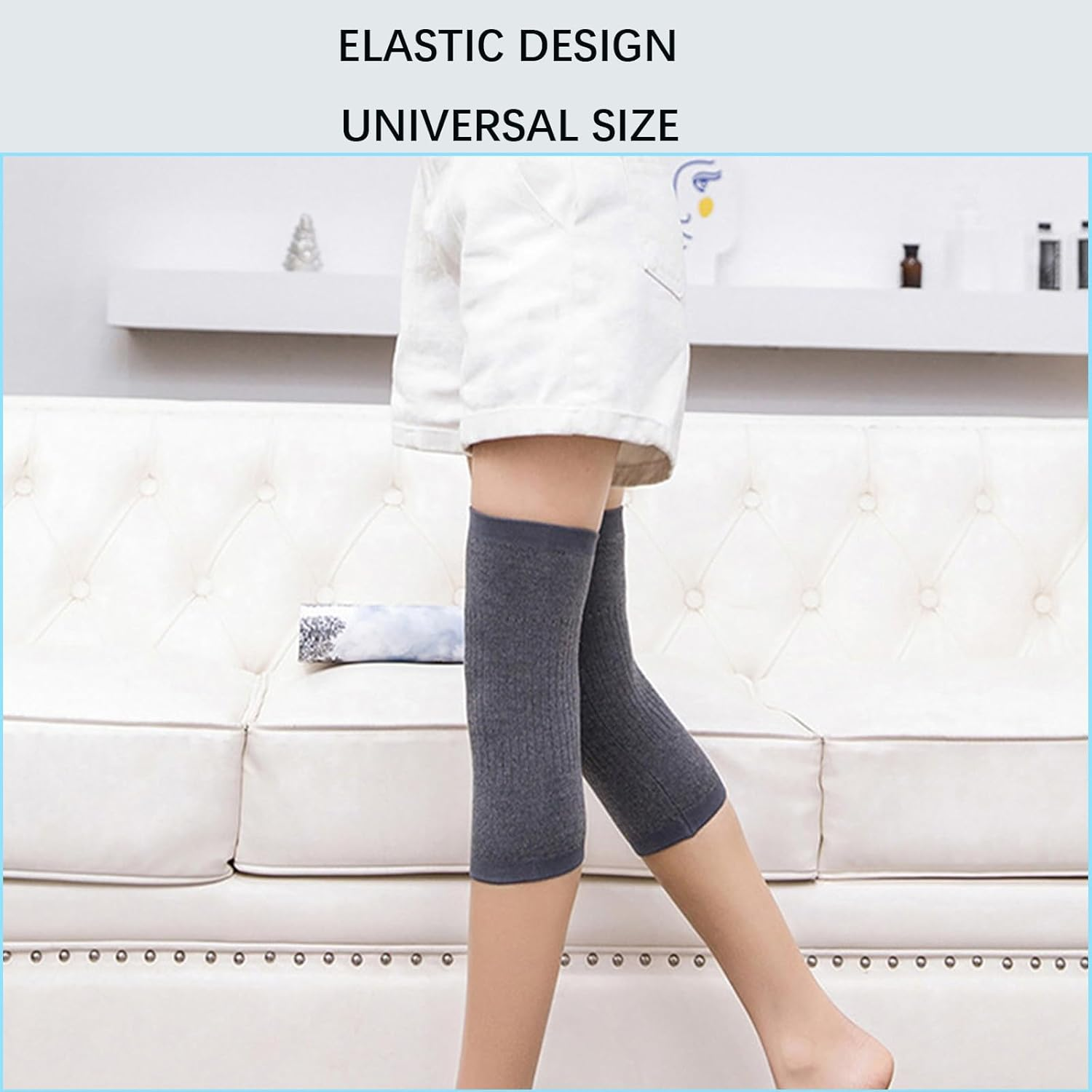 Knee Warmers,Knee Sleeves for Men Women Knee Sleeve, Support Leg Warmth in Winte and Joint Pain Relief for Arthritis Knee Thermal, Bicycle Skiing Running Knee Pads image number 1