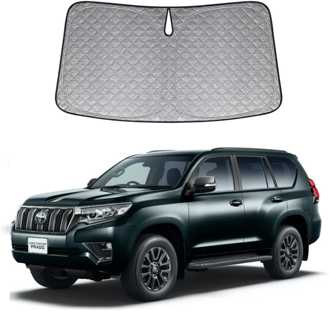 OTTO Shade Thick Windscreen Sunshade for Toyota Prado 2009-2024 Premium 6 Layers UV Protection Foldable Windshield Sun Visor Heat Shield Cover Make Car Cooler image number 2