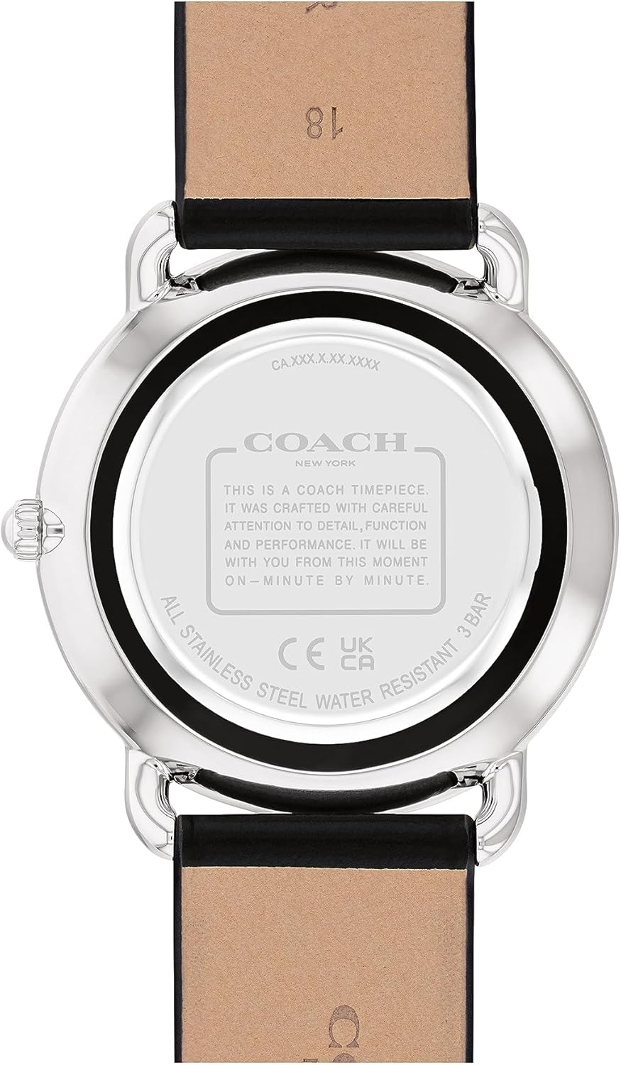 Coach Elliot Black Calfskin Black Dial Women'S Watch image number 2