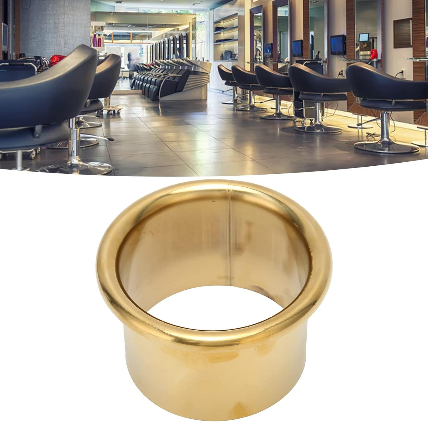 Hair Dryer Holder, Hair Dryer, Hair Dryer Holder, Rustproof, Solid Stainless Steel, Hair Dryer Stand for Bathroom, Hotel (Gold)