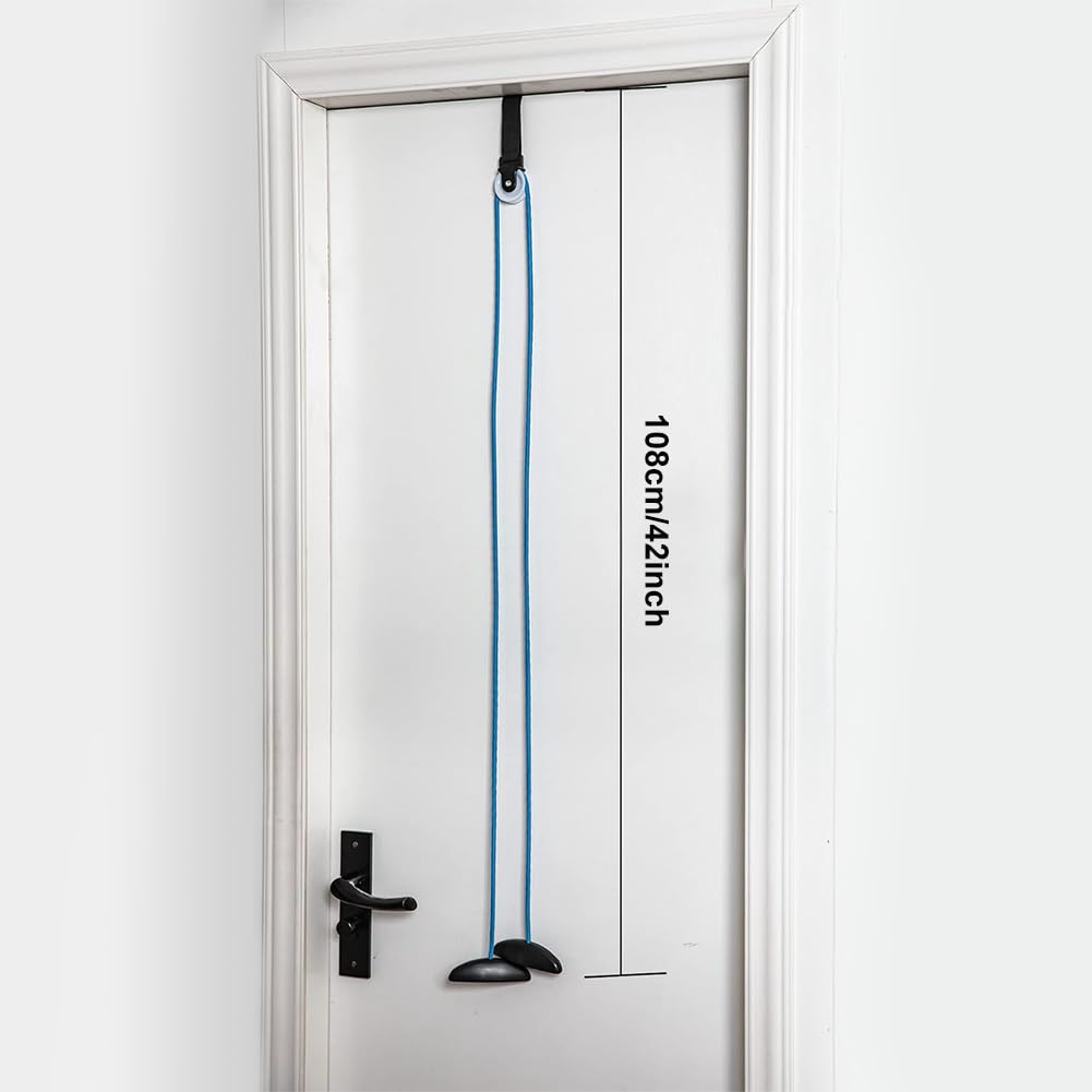 Shoulder Pulley over the Door Exerciser Rope Household Fitness Equipment, Exercise Pulley, Alleviate Shoulder Pain and Facilitate Recovery from Surgery(Color:Blue) image number 2