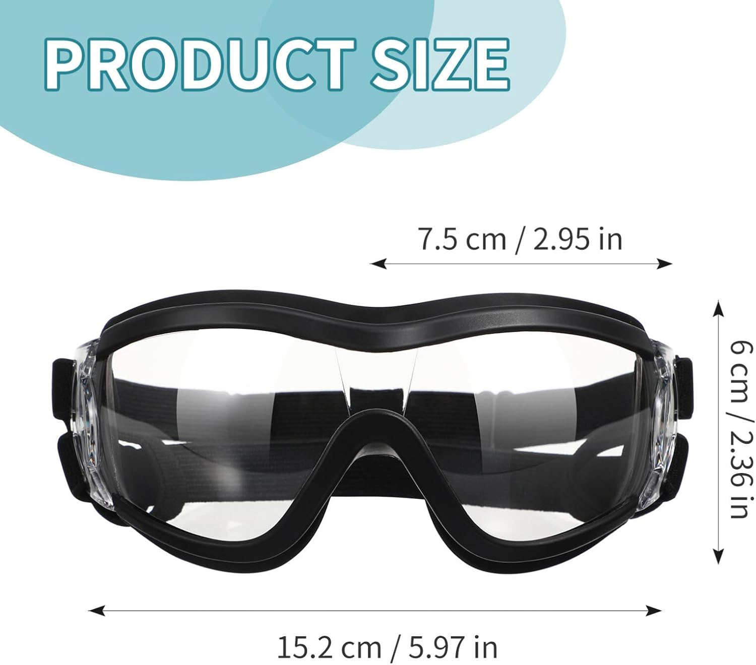 Iplusmile Pet Goggles Windproof Eye Protective Glasses Uv Protection for Dogs and Puppies Lightweight Outdoor Eyewear with Adjustable Strap image number 3