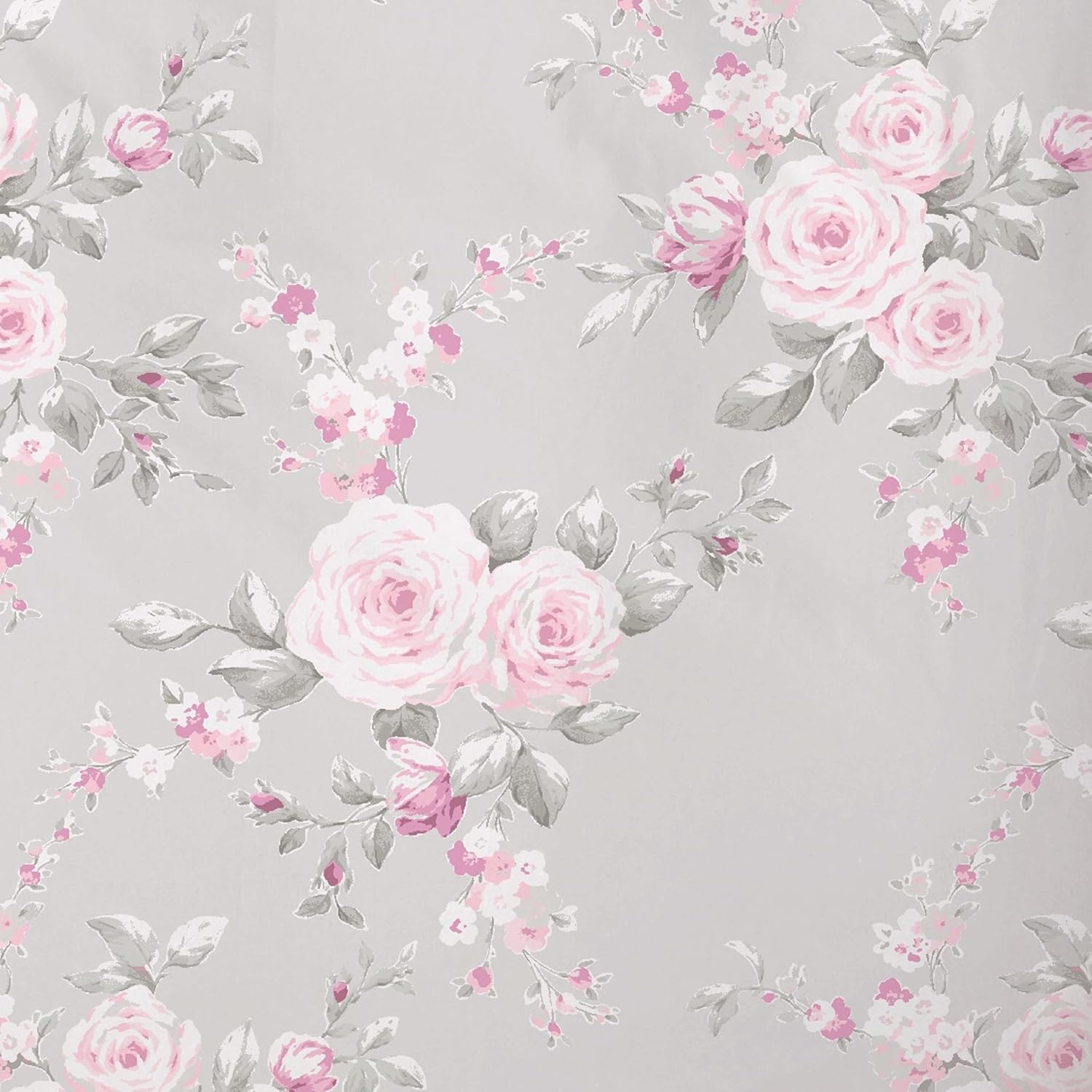 Canterbury Grey Duvet Cover 135 X 200 + 80 X 80 + 2 Pillowcases Neutral 50 X 70 Cm