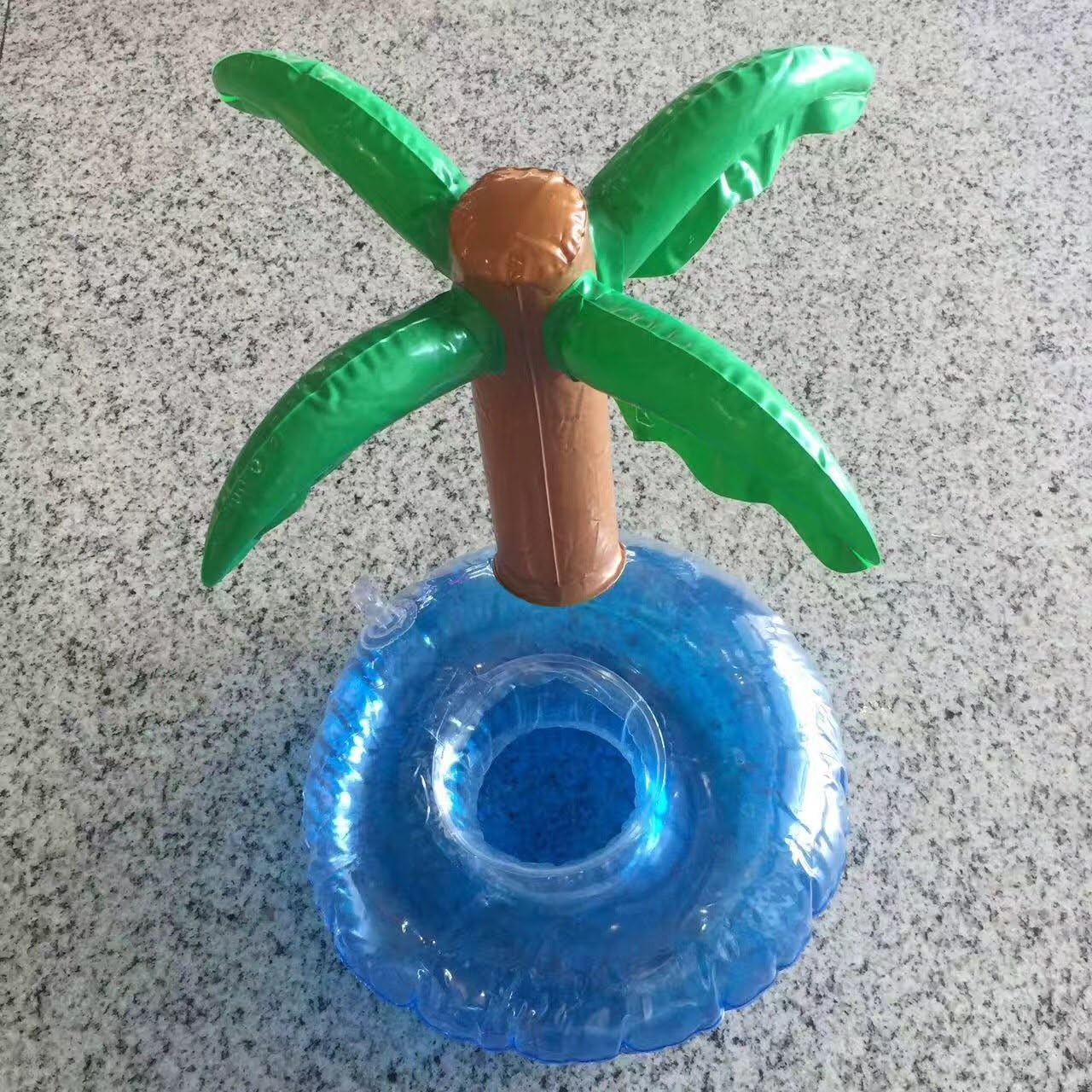 Binaryabc Inflatable Coconut Tree Palm Trees Drink Holders Drink Floaties, Pool Drink Holder Floats, Inflatable Floating Drink Cup Holder,Hawaii Summer Pool Paty Drinks Favors,2Pcs image number 1