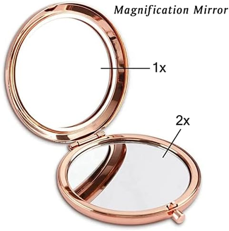 Personalized Compact Mirror Monogrammed Initial, Friendship Gifts Women Girls Her Friends, Unique Birthday Gifts Mom Wife Sister Daughter Grandma Niece Granddaughter Aunt - Beautiful image number 3