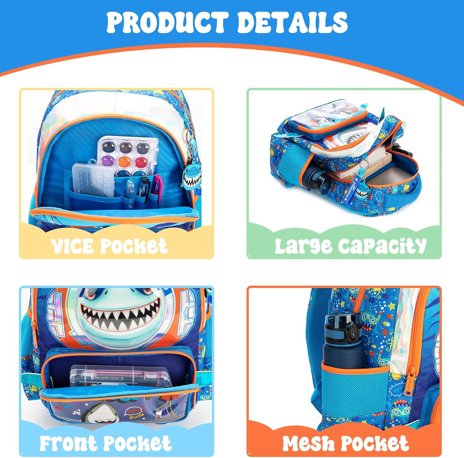 Meetbelify Kids School Backpacks for Girls Boys Backpack with Lunch Bag for Elmentary Students - 01 Butterfly image number 2