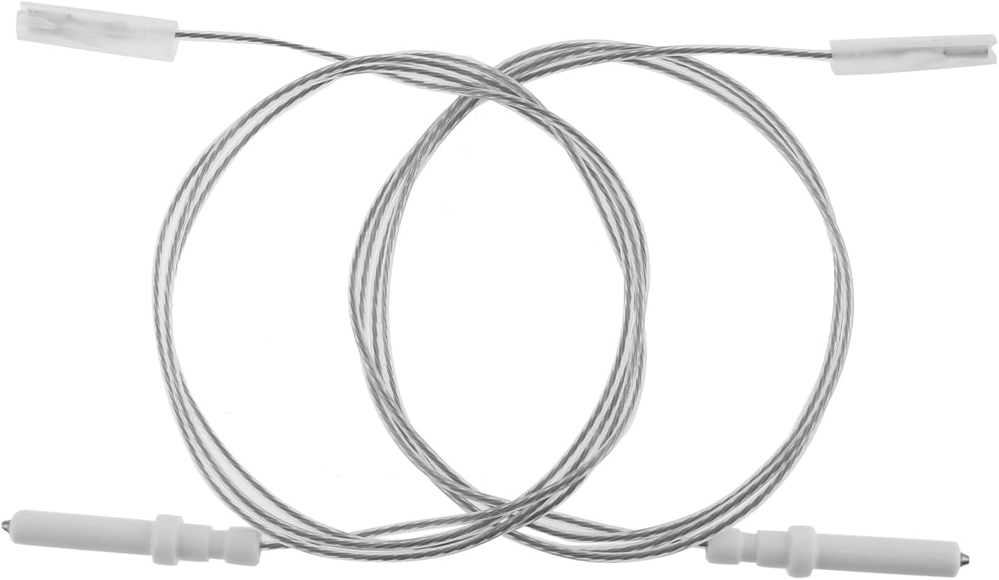 Mtsooning 900Mm/35.43Inch Igniter Ceramic Electrode, 2PCS Ignitor Wire and Ceramic Electrode Assembly for BBQ Grill Heater BBQ Igniter Electrode, Ceramic Height 35Mm/1.37Inch image number 5