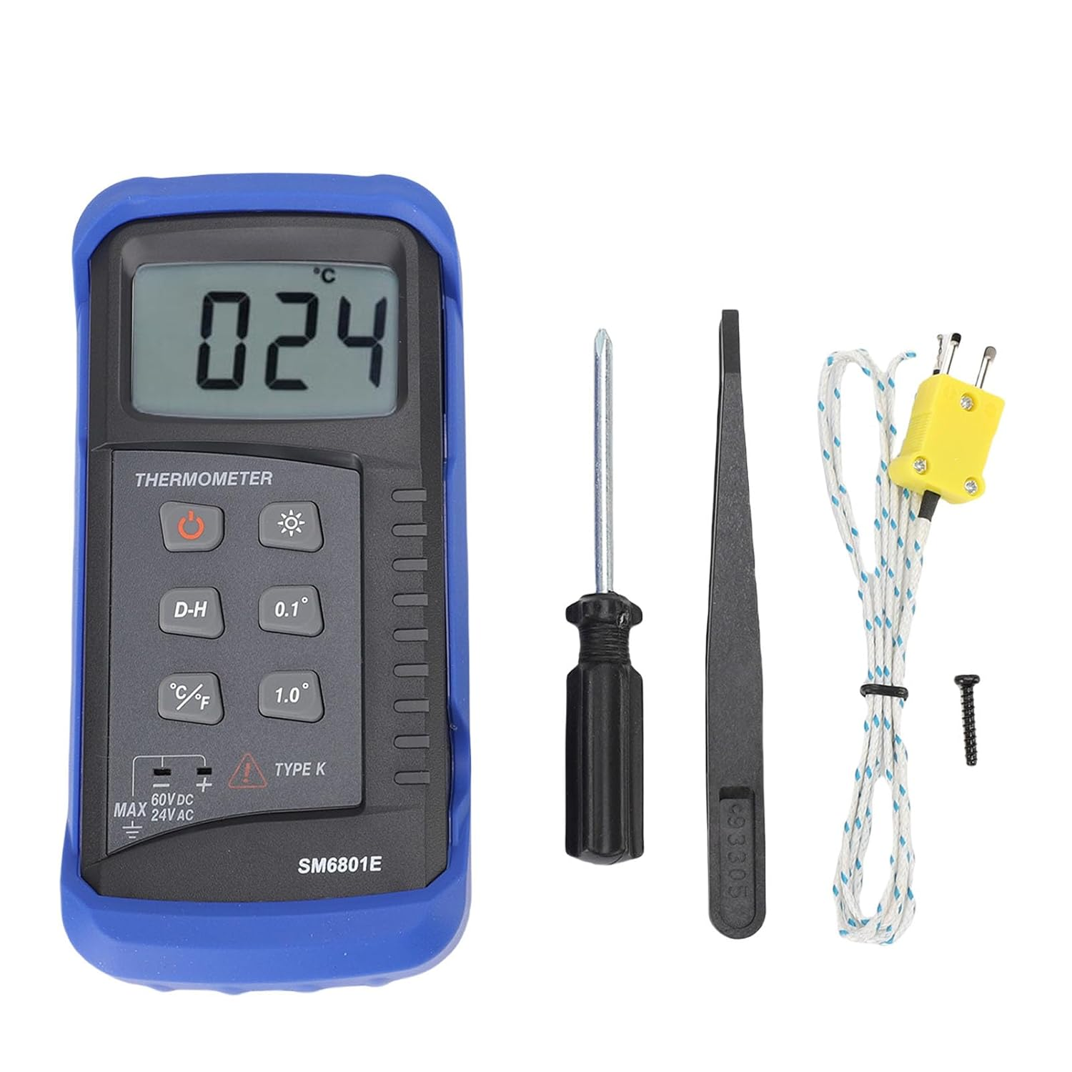 Jectse Accurate Thermocouple Temperature Tester with Backlight LCD Display - Versatile High/Low Temperature Measurement - ABS Material image number 6