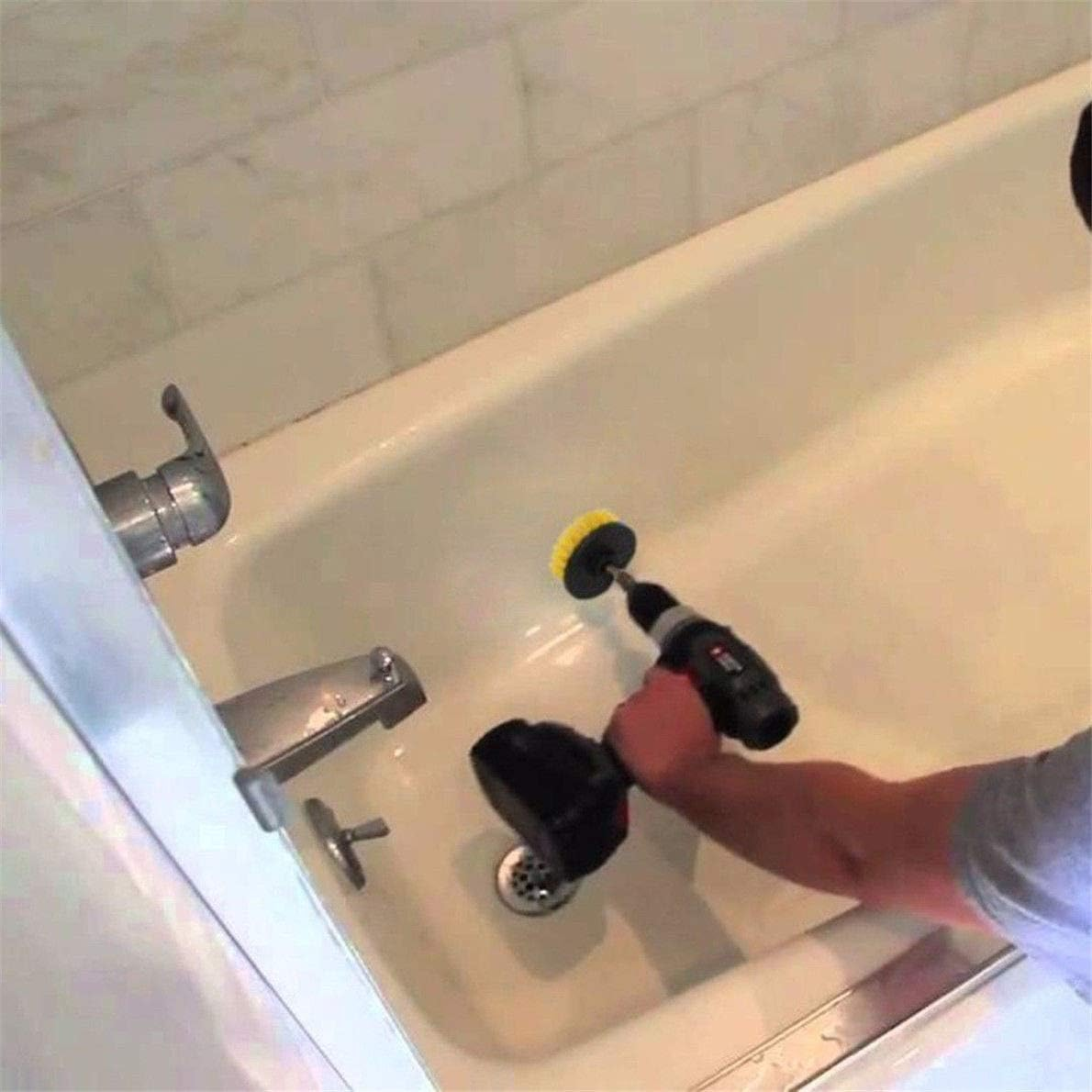 LEDON 6-Piece Drill Brush Power Scrubber Kit &ndash; Grout, Tub, and Tile Cleaning Tool Set image number 4