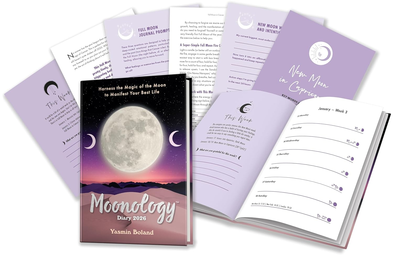 Moonology Diary 2026: Harness the Magic of the Moon to Manifest Your Best Life image number 4