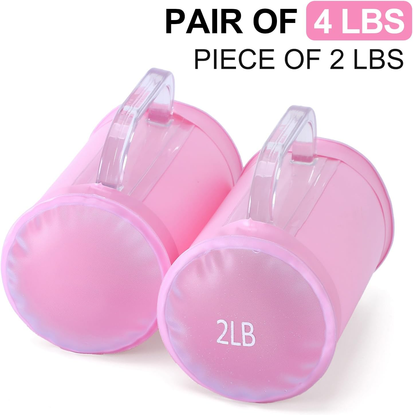 DEIRIS Water Dumbbells, Water Filled Training Dumbbells, Travel Weights Set, Adjustable Weights to 4-30 Lbs/Pair, Portable Gym for Strength Training, Fitness and Shaping - Blue: Max. 2 Lbs/1 Kg image number 2