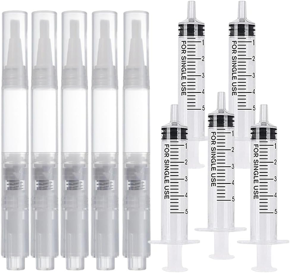 Touch up Paint Brush Pen Touch-Up Paint Pen Refillable Touch-Up Paint Pens for Walls for Wall Cabinets Furniture Stains Scratches with Touchup Paint Syringe (C)