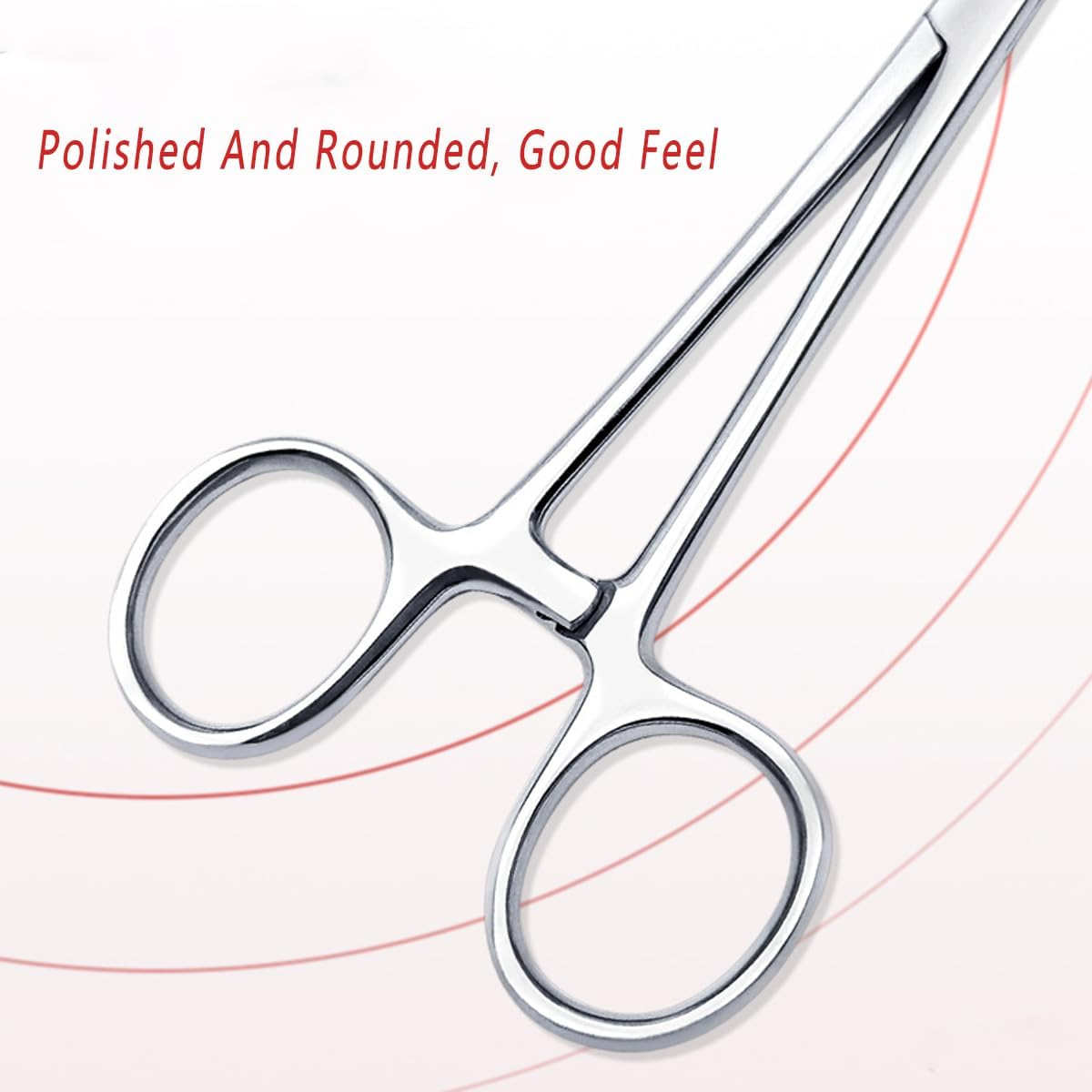 AIMALL 14Cm Pet Grooming Ear Hair Puller, Curved Locking Tweezer Hemostat Forceps, Stainless Steel Tool for Dogs and Cats image number 1