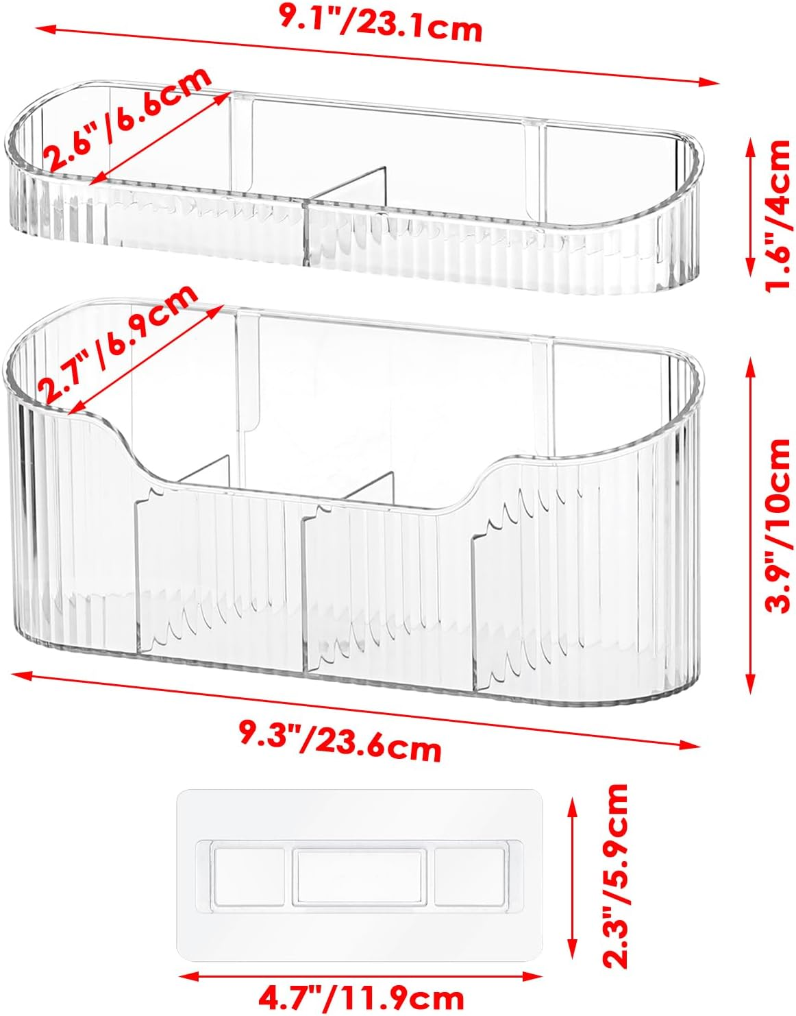 OGA Cat Wand Toy Storage Hanging Holder Cat Wand Toy Basket Cat Wand Storage Rack for Organizing Feather for Cat, Cat Accessories for Indoor Cats, Kitten Accessories, Cat Storage Basket, Clear image number 3