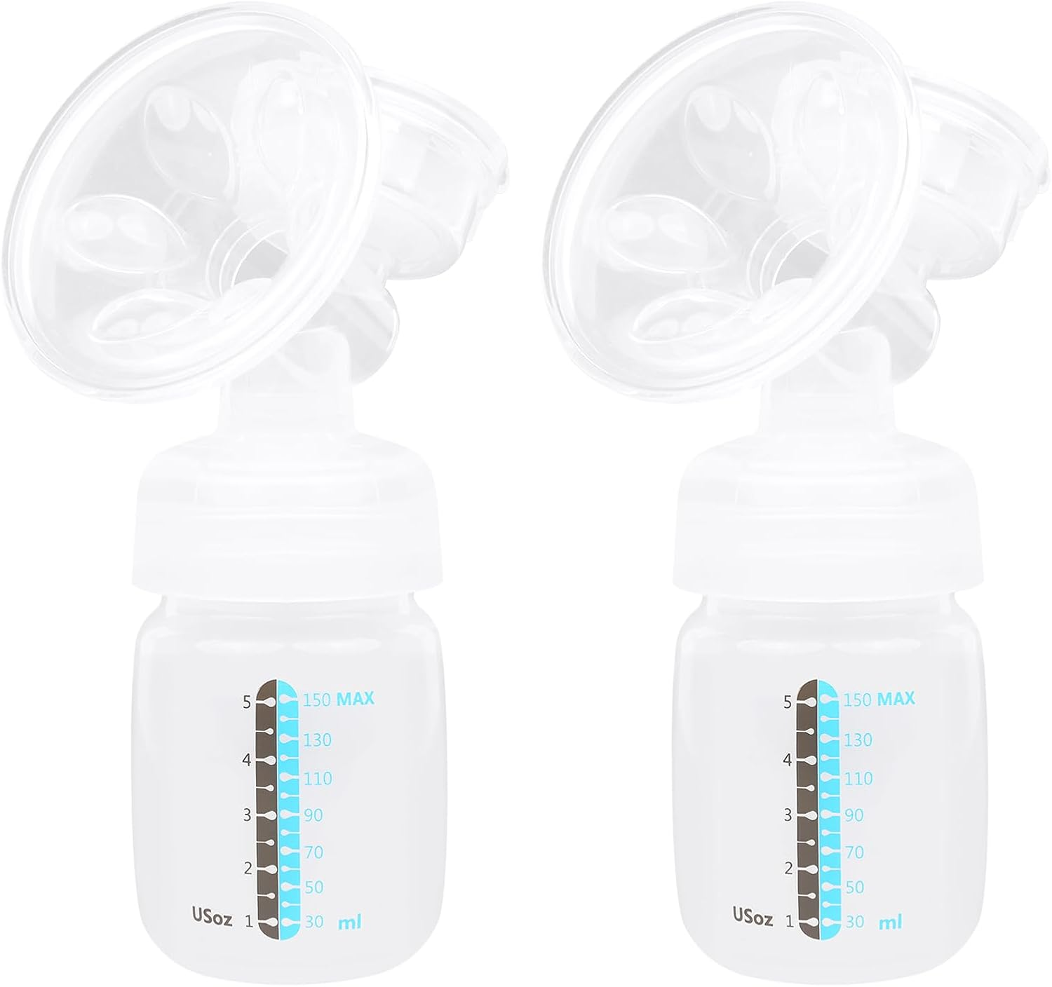 Double Electric Breast Pump, 2 Modes 8 Levels Portable Breastfeeding Pump, with 21/24 Mm Flange, LED Touch Screen, Rechargeable Nursing Double Breast Milk Pump for Home & Travel image number 5