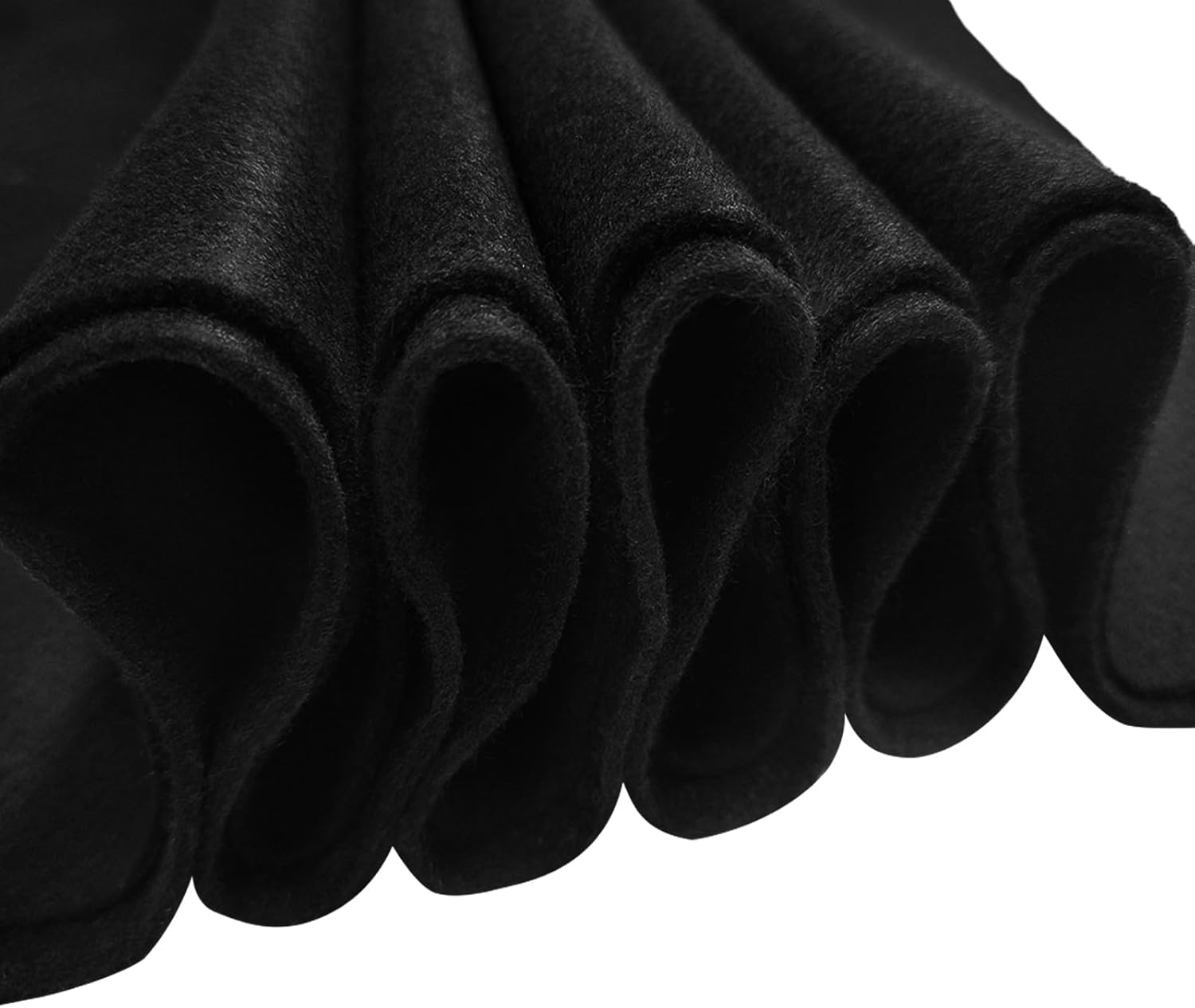 Soft Felt Fabric, 90X90Cm Felt Sheets, 1.4Mm Thick Craft Felt, Felt Fabric by Metre for Art & Craft Project (White)