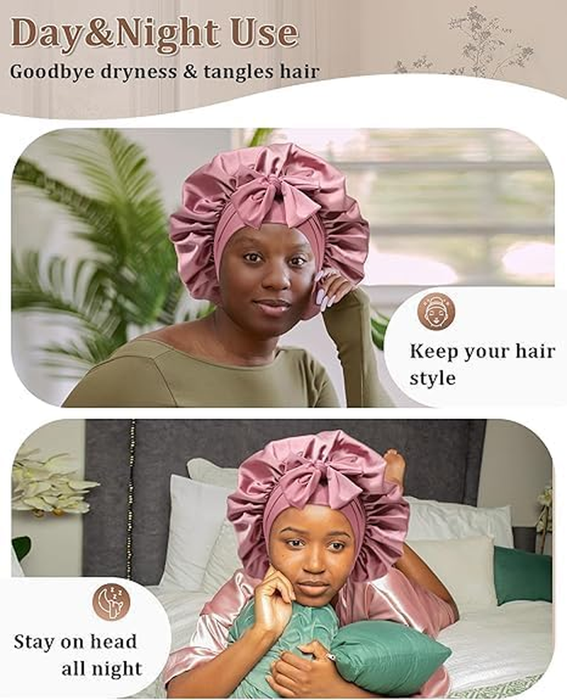 Shower Cap (Bean Paste + Pink) - Apricot Powder+Champagne image number 7