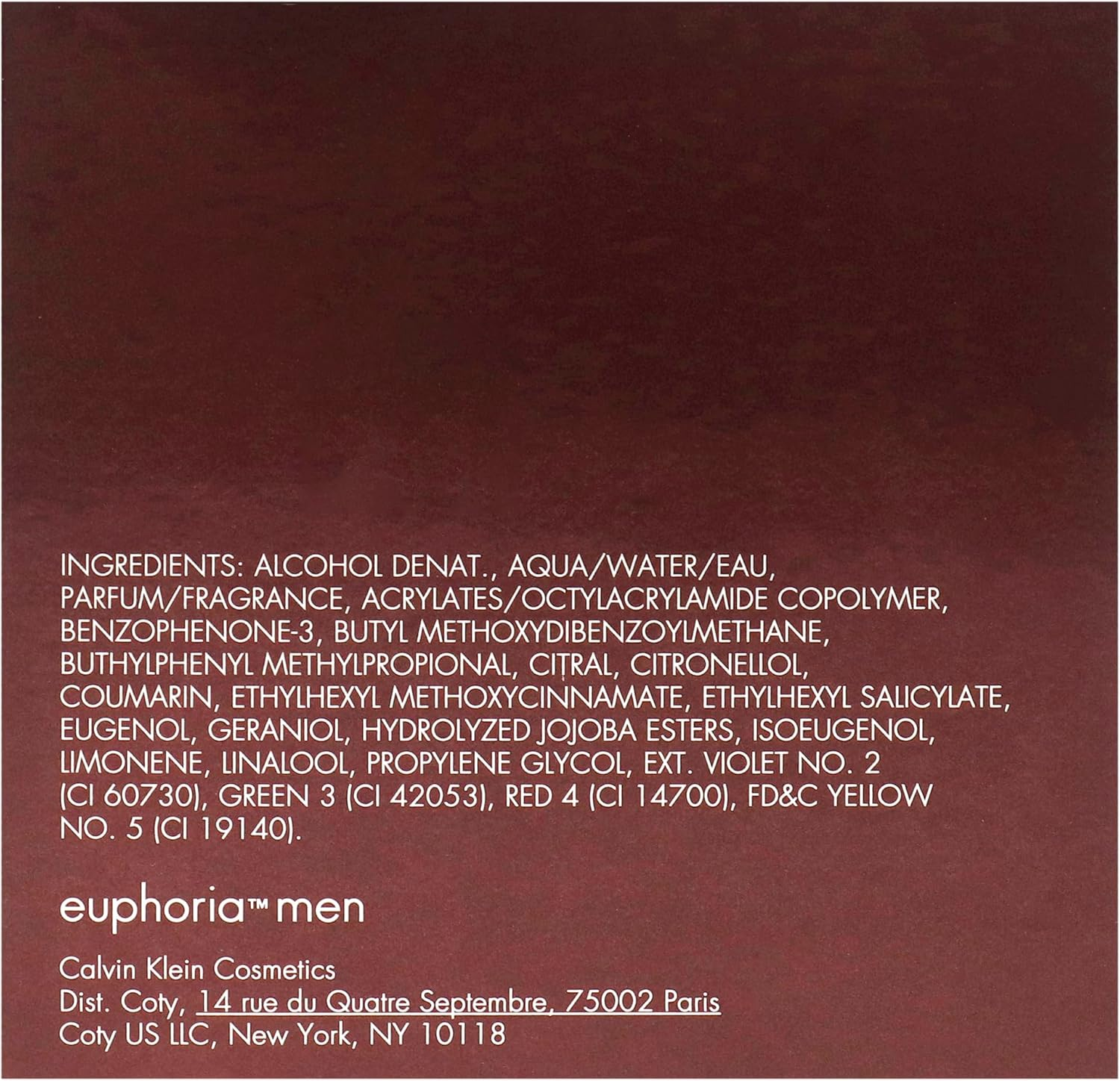 Calvin Klein Euphoria Eau De Toilette for Men image number 2