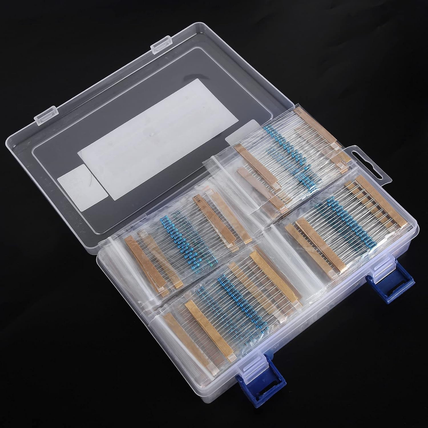 Resistor Assortment, 2600 Pcs Resistor Kit Assorted Resistors for DIY Projects Experiments for Electrical Experiment Projects image number 6