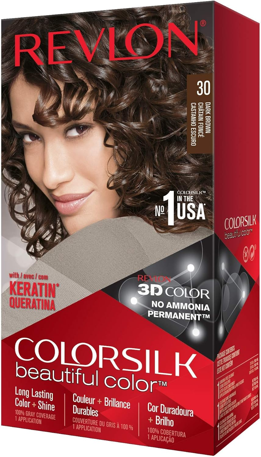 Revlon Colorsilk Haircolor Single Medium Auburn - 33 Dark Soft Brown image number 3