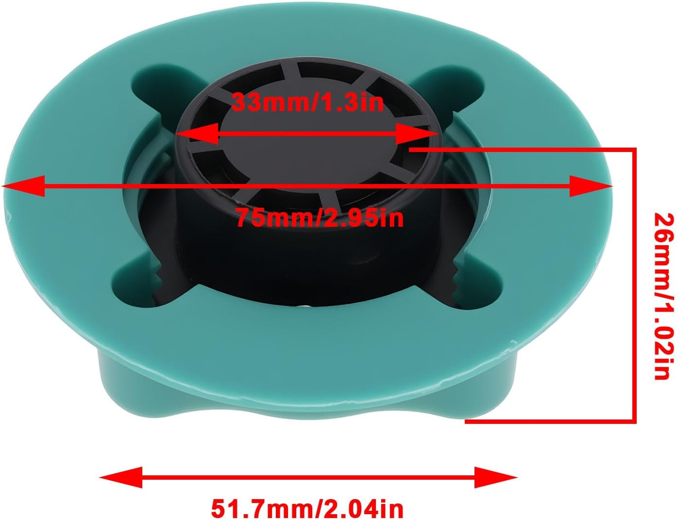 YINETTECH Car Coolant Expansion Tank Cap 9445462 1274100 1357390 Compatible with Volvo C70 S70 V40 V70