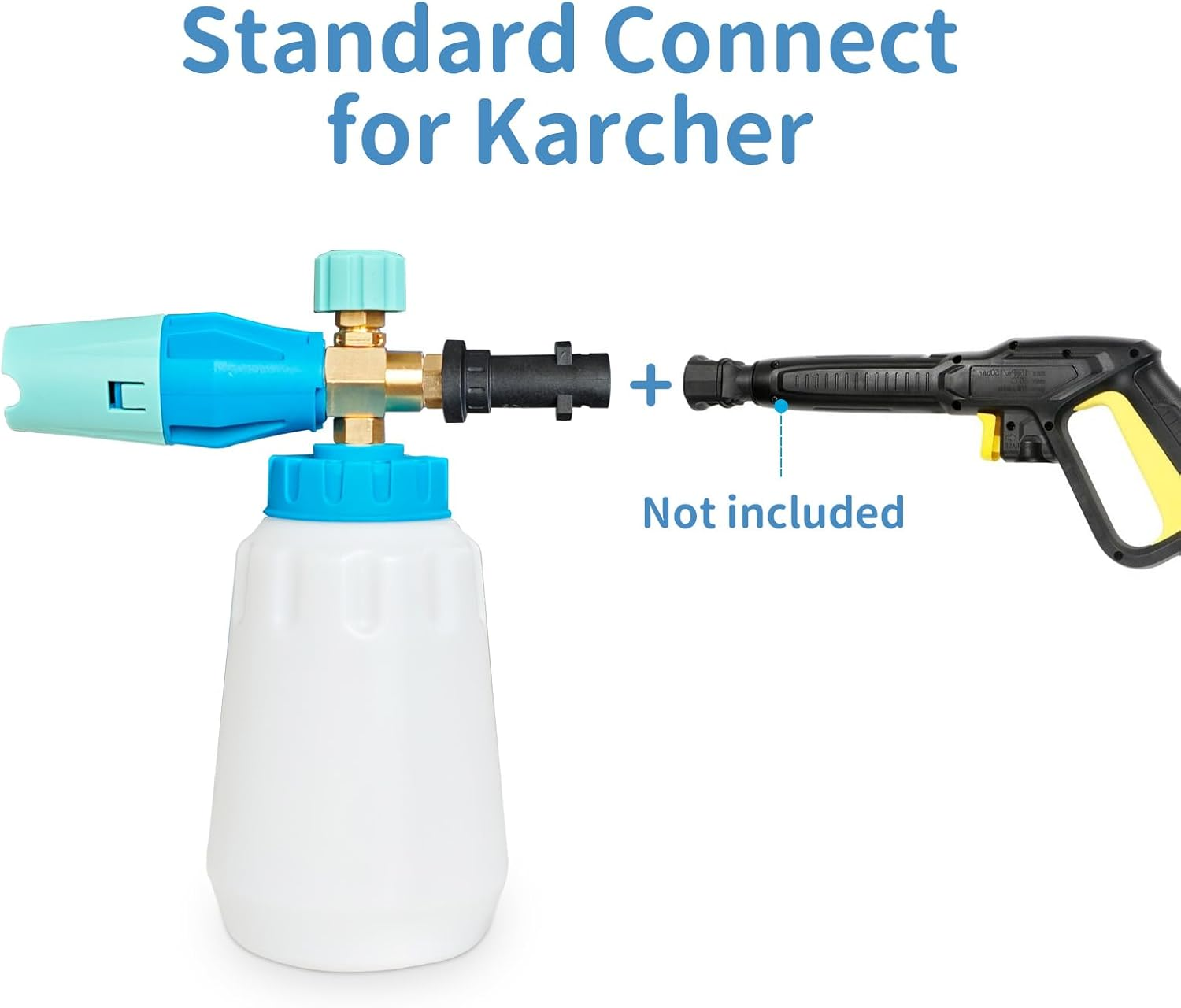 Snow Foam Cannon 1 Liter Adjustable Snow Foam Lance for Karcher K2 K3 K4 K5 K6 K7 Pressure Washer image number 3
