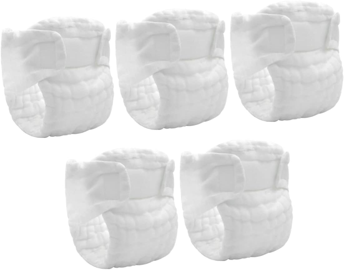 5Pcs Cloth Diapers Newborn Baby Washable Reusable Breathable Inserts Large Size Suitable for 15-25 Lbs Infant image number 1