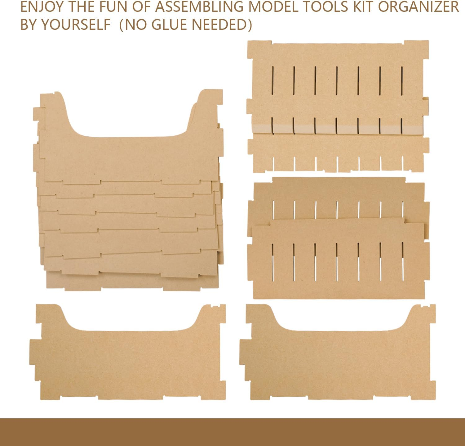 Bucasso Model Parts Shelves Tool Stand Holder for Gundam Model Making Parts, MDF Material, Modelling Tools, Tool Stand Holder for Hobby Model Parts, GK7