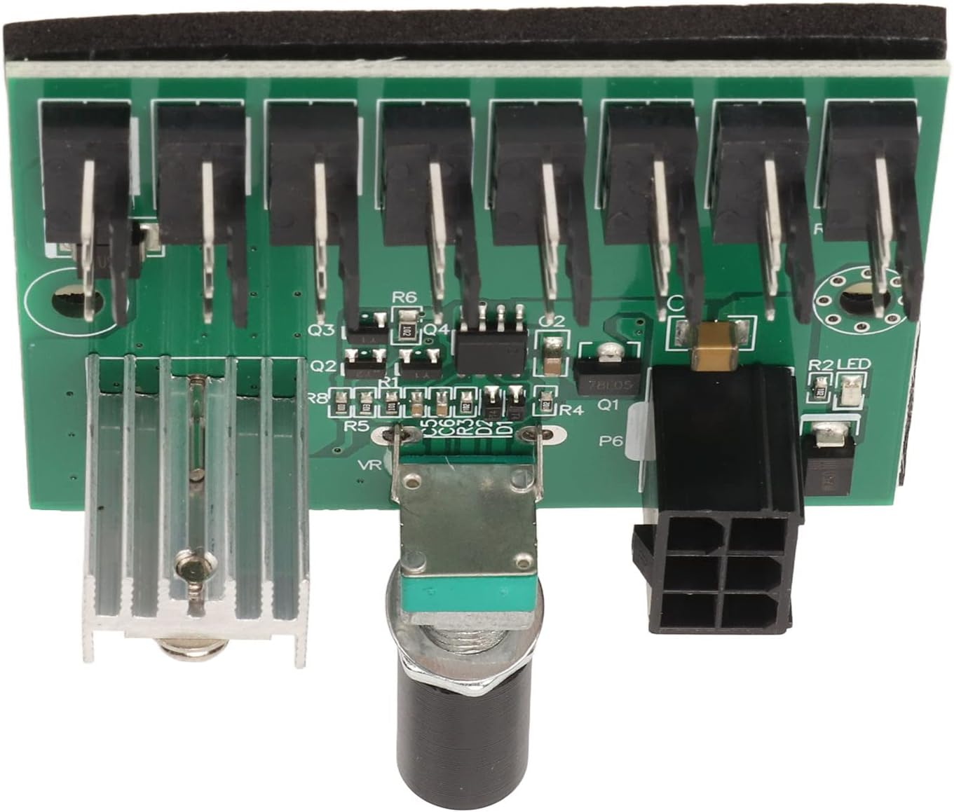 12V 8 Way Case Fan Speed Controller, PWM Fan Hub Controller, CPU Fan Hub PC Fan Controller for 4 Pin 3 Pin 2 Pin CPU Fans image number 3