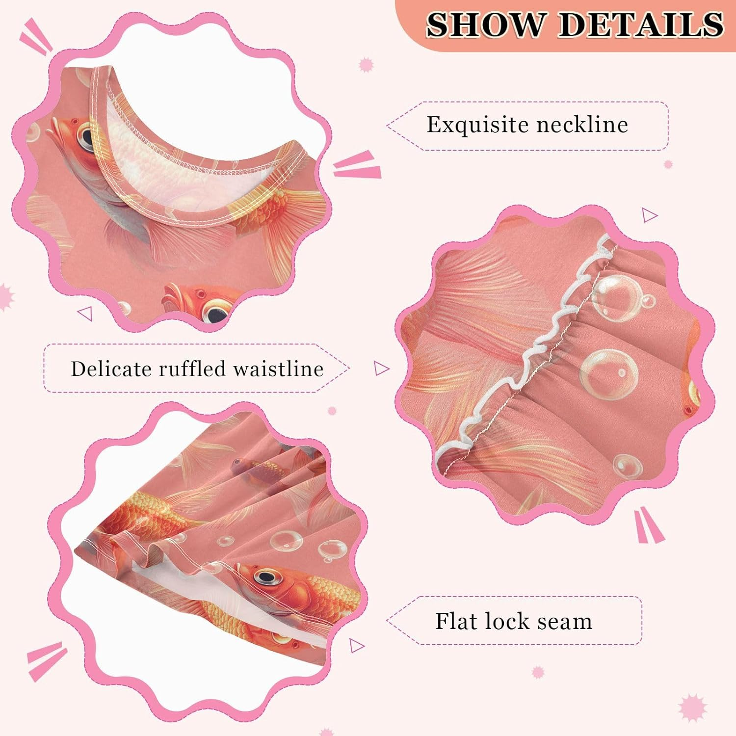 Caihoyu Girls' Dress Toddler Baby Casual Sundress Summer Active Playwear, Multicolor01, 3T image number 6