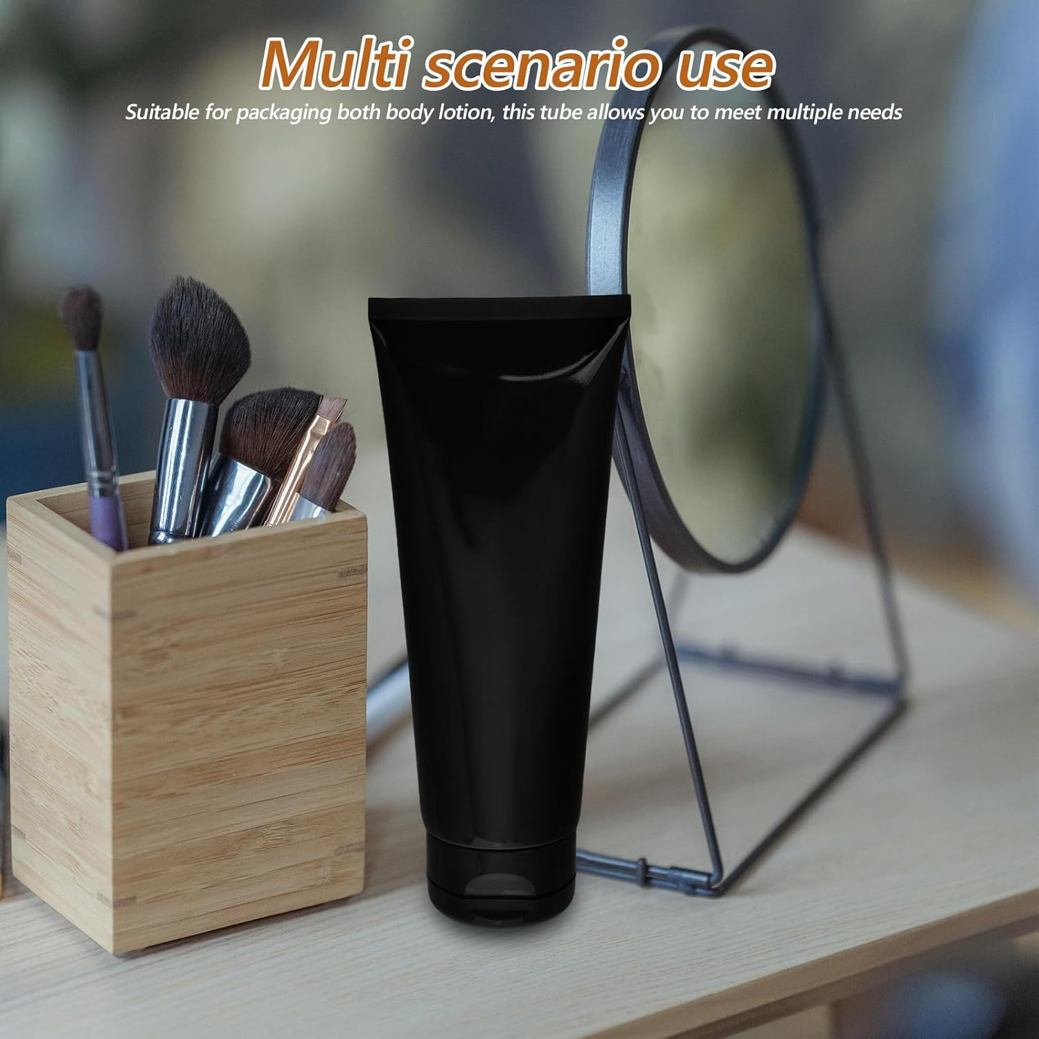 Veemoon Refillable Toothpaste Tube Reusable Empty Tubes Bottles for Sample Shampoo Makeup Facial Cleanser Lip Gloss 200Ml image number 4