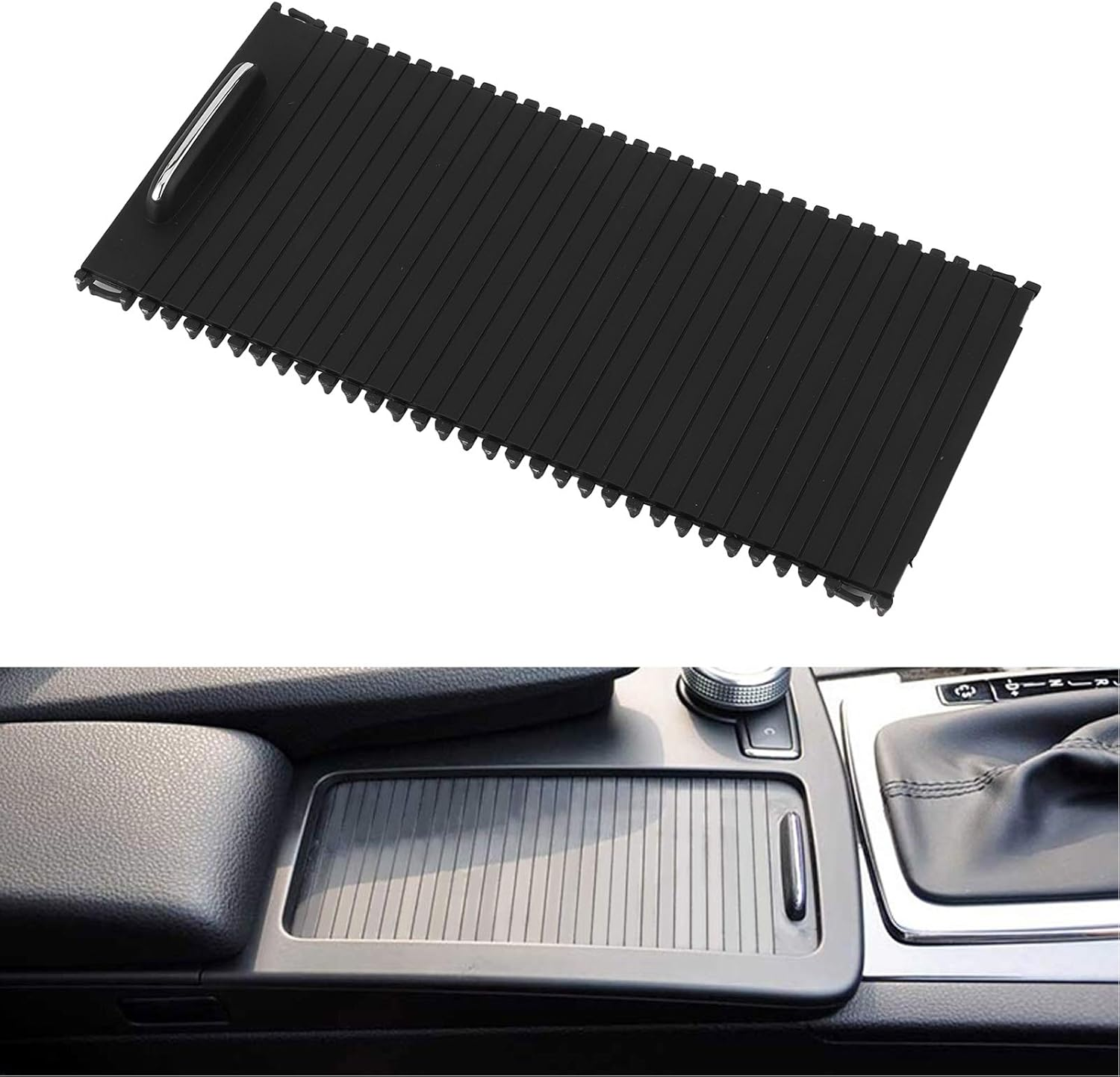 Center Console Roller Blind Cover A20468076079051, Premium Rubber Replacement for C-Class (W204/) & E-Class (A207) Models, OEM 2046807607 Equivalent image number 6