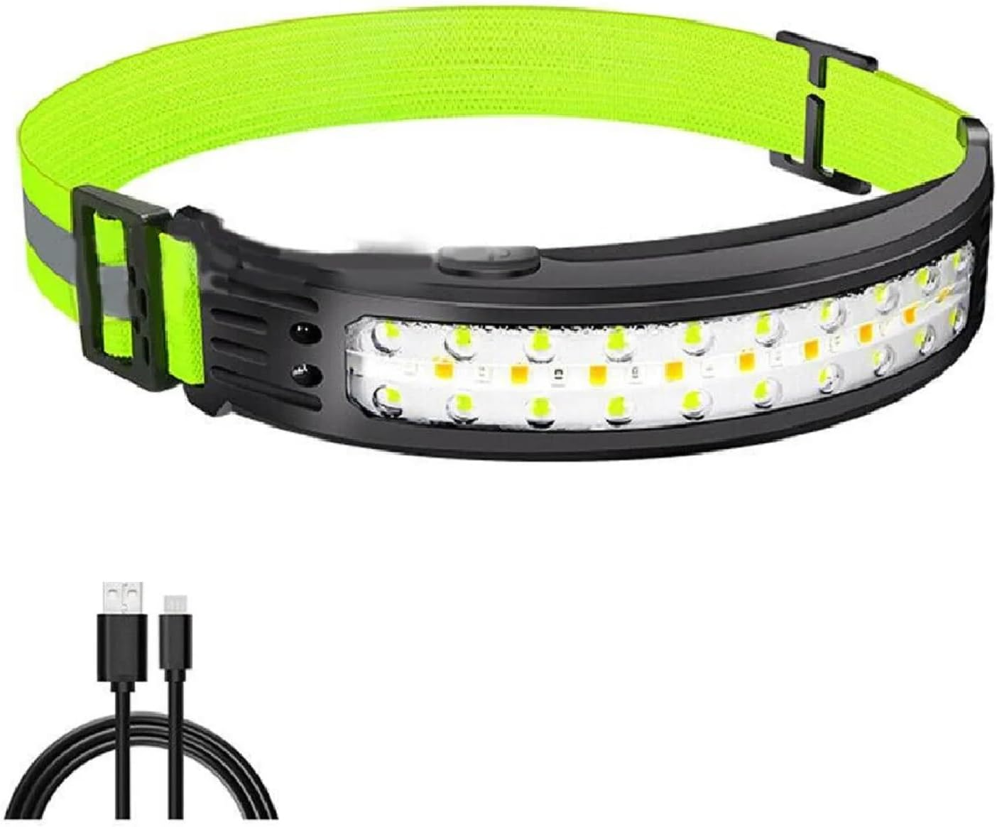 EZONEDEAL Waterproof COB LED Motion Sensor Head Torch USB Rechargeable Headlamp,Led Headlamp Rechargeable,Headlamp Flashlight,Lightweight Head Lamp for Camping, Running, Hiking image number 6