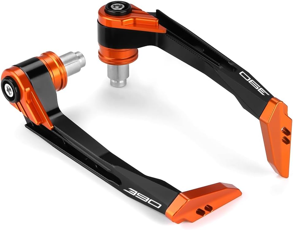 Mokiton Motorcycle Brake Clutch Lever Guards Bar End Handguard Compatible with K.T.M 390Duke 390RC 2015-2023 2024 | Handlebar Protector Duke390 Rc390 Accessories (Orange) image number 5