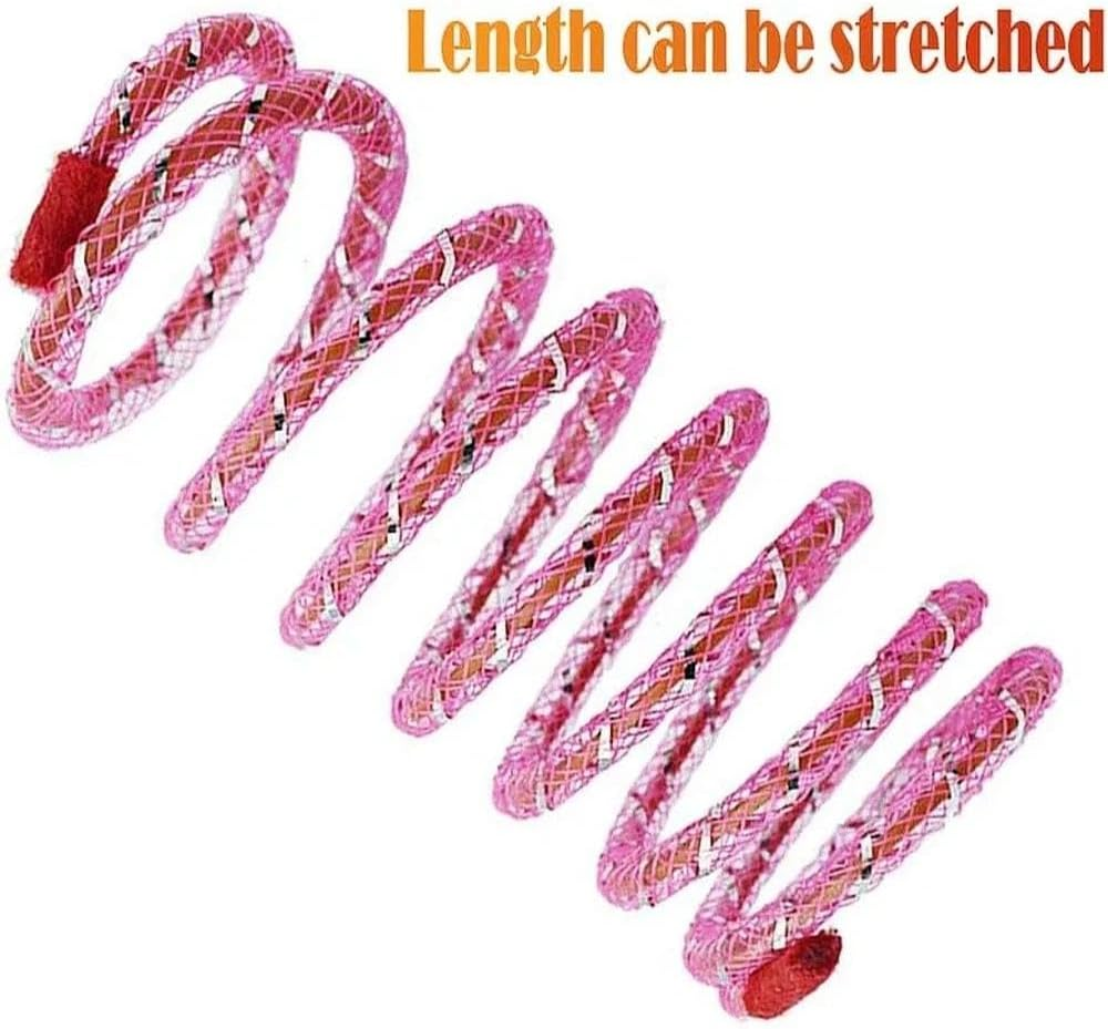Colorful Cat Springs Spiral Toy for Indoor Cats, 6Pcs 1.26'' Fun Interactive Pet Play Toy to Keep Cats Active（Random Color）- Ruibex image number 4