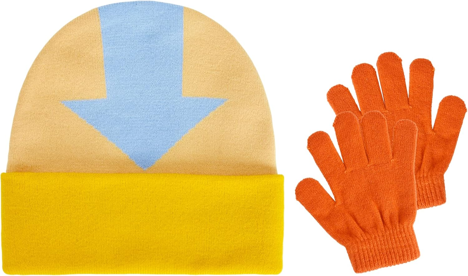Avatar the Last Airbender Knitted Winter with Cuff Beanie Hat, Multi, One Size