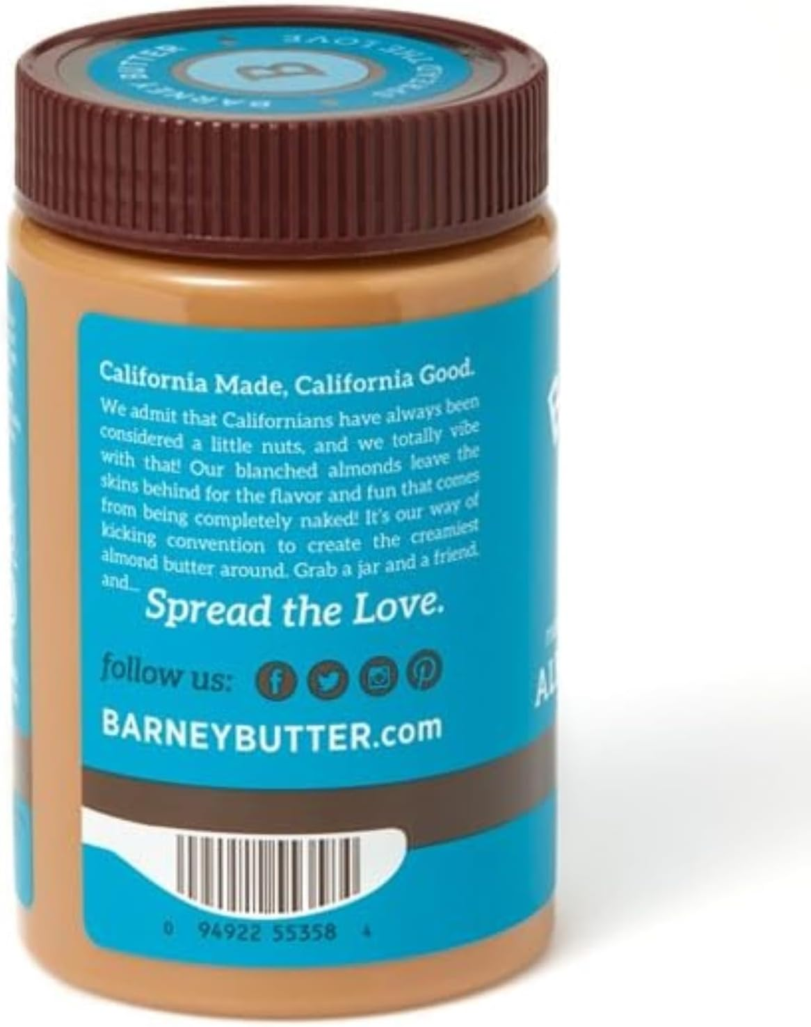 Barney Butter Almond Butter, Smooth, 16 Ounce image number 2
