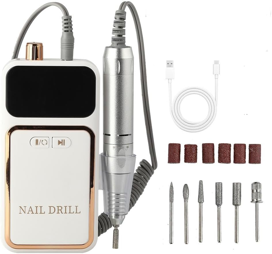 Portable Nail Drill Machine, 45000 RPM High - Speed Electric Nail File with 45 Adjustable Speeds, Rechargeable & Wireless, Low Noise for Manicure Pedicure Polishing Shaping image number 1