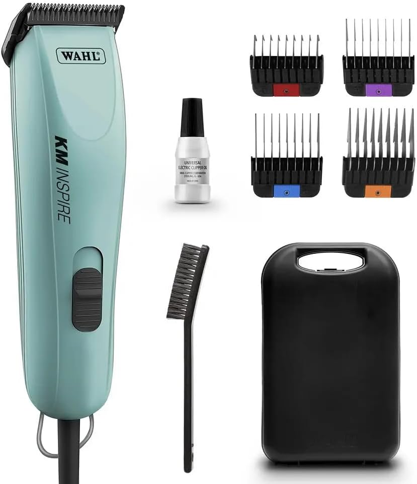 Wahl KM Inspire Brushless 2 Speed Professional Pet Clipper Combo (Includes Ultimate 7F Blade and Magnetic Blade Organizer) image number 2