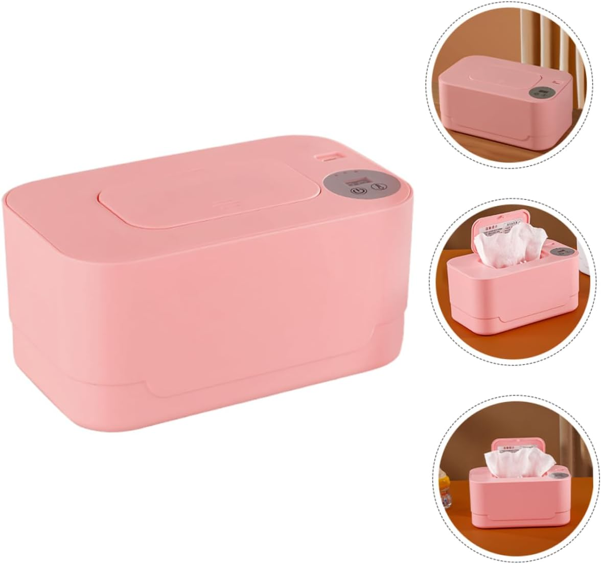 Wipes Warmer Portable for Bathroom Napkin Holder for Car Wipe Warmers Constant Temperature Control Warm Dispenser