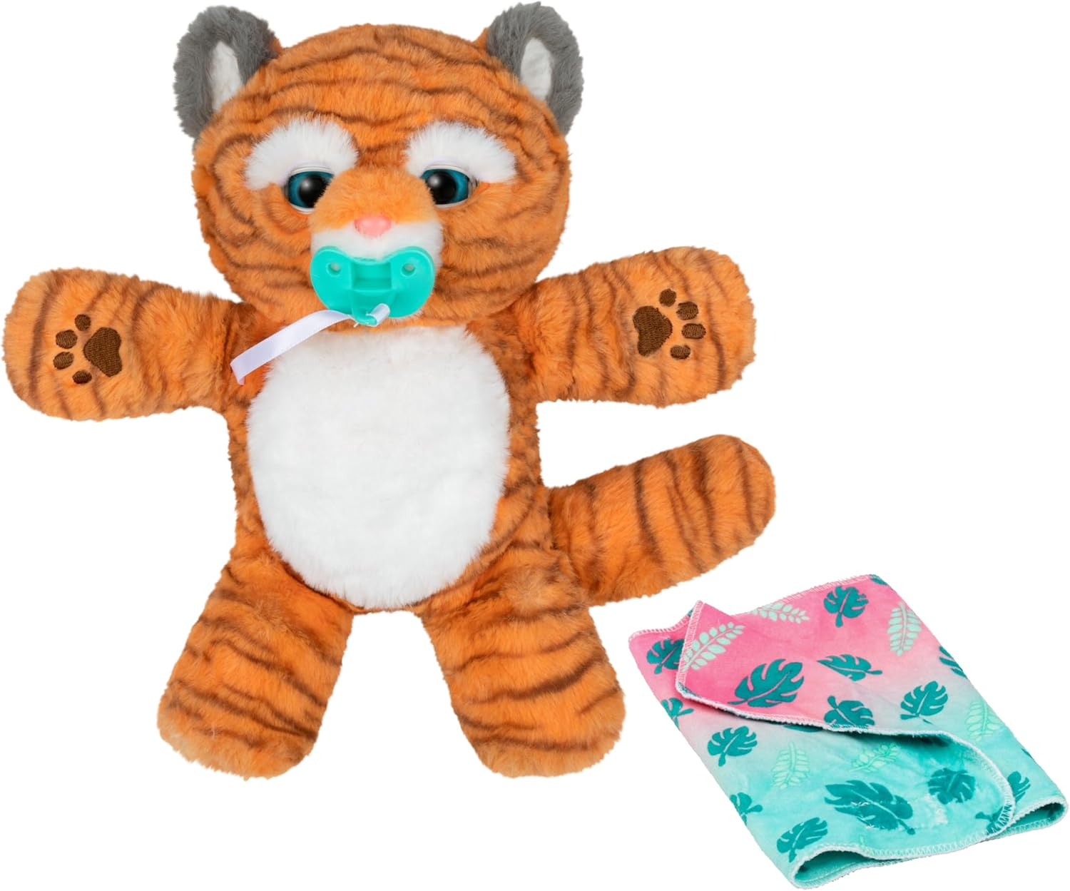 Little Live Pets Cozy Dozys Jungle Series Java the Tiger Interactive Plush Toy Tiger. 25+ Sounds and Reactions. Magical Eye Movement. Blanket, Pacifier and Batteries Included. for Kids Ages 4+.