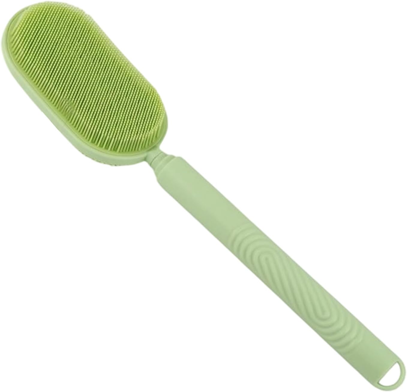 Shower Back Scrubber | Silicone Bath Cleaning Supplies - Body Bath Brush Massage Tools - for Cleaning Men Women Kids Bathing Showering Home Dorm Travel Hotel Apartment - Black image number 2