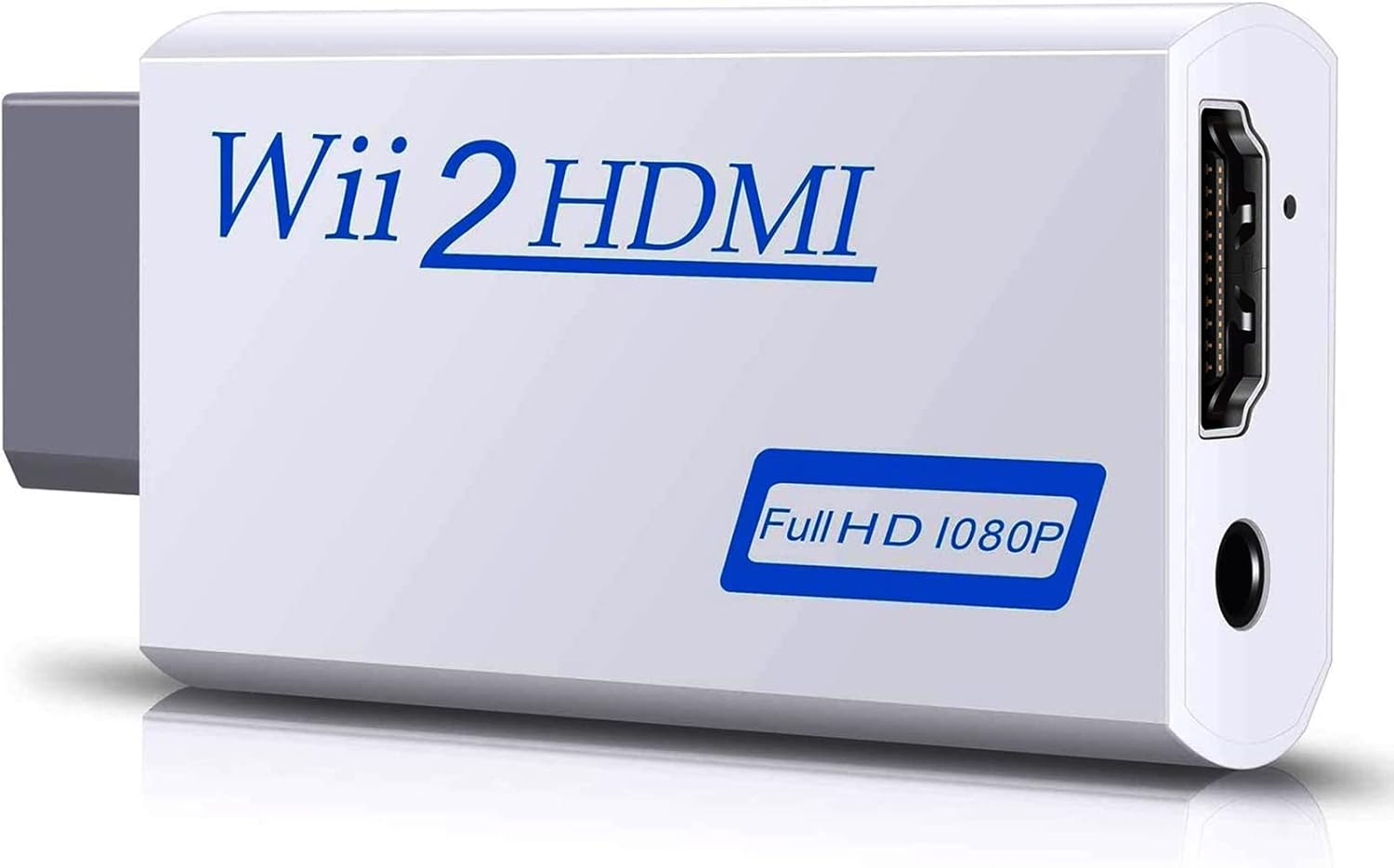 Wii to Hdmi Converter, Vienon Wii to Hdmi Adapter, Wii to Hdmi1080P 720P Connector Output Video & 3.5Mm Audio - Supports All Wii Display Modes (White)