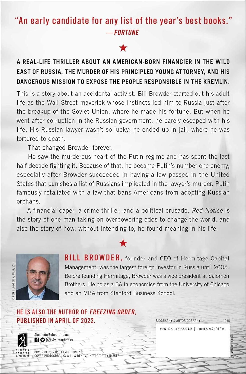 Red Notice: a True Story of High Finance, Murder, and One Man'S Fight for Justice image number 1