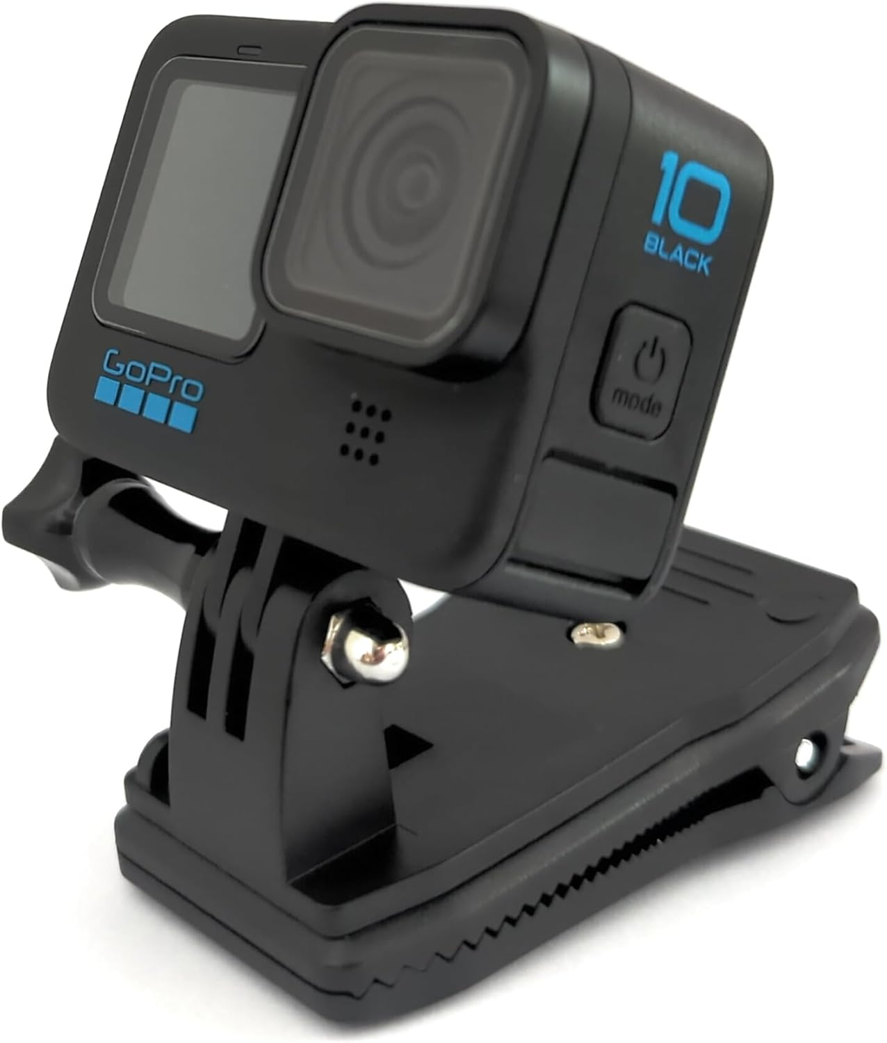 Micros2U Gopro Compatible Backpack Solid-Grip Clip Mount. Rotating Swivel 360 Degree Pivot Quick Release for Strap, Hat, Bag, Rucksack. Suitable for Hero 9 8 7 6 5 4 3, Session & Other Action Cameras image number 4